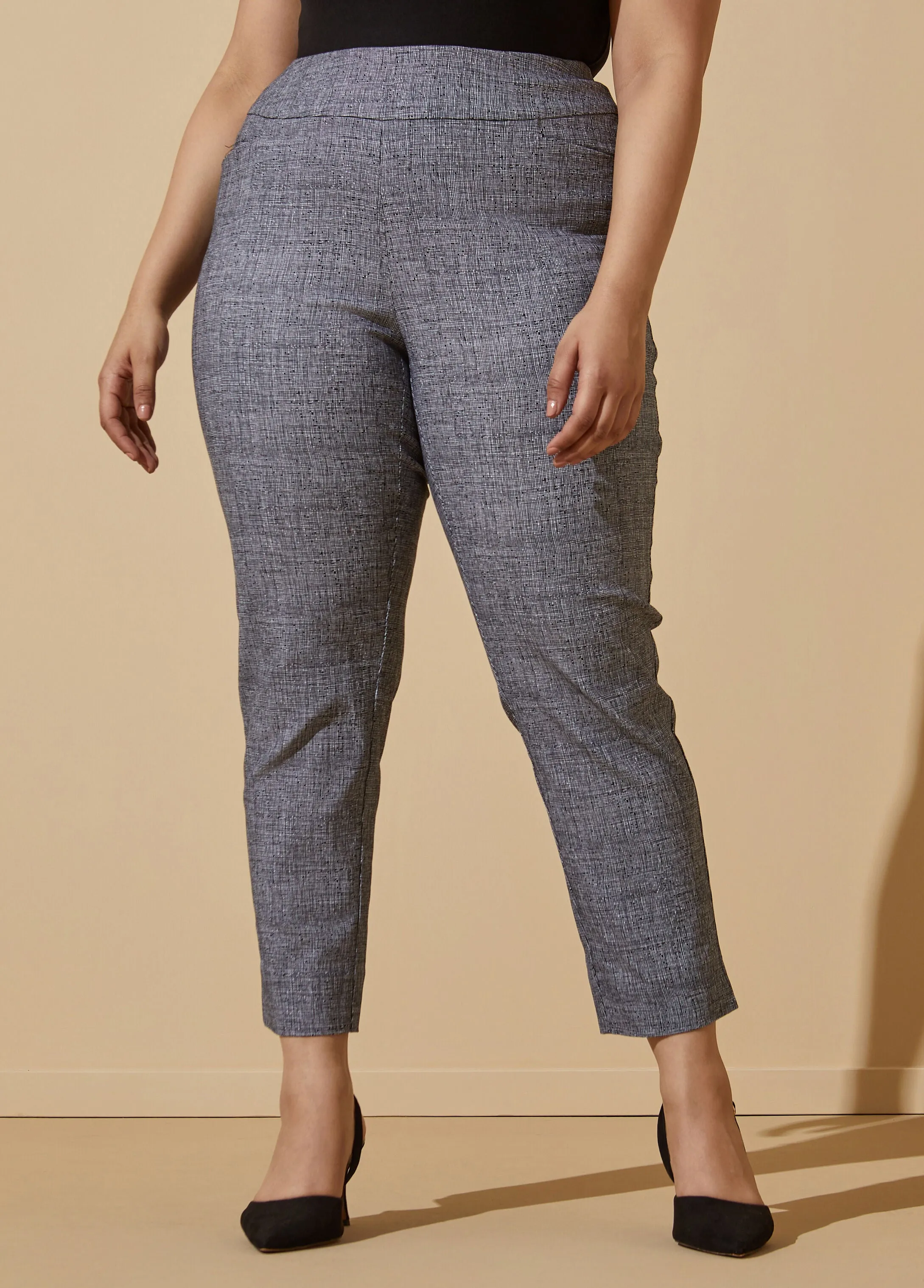 Textured Stretch Twill Ankle Pants sold by Ashley Stewart product image thumbnail 3