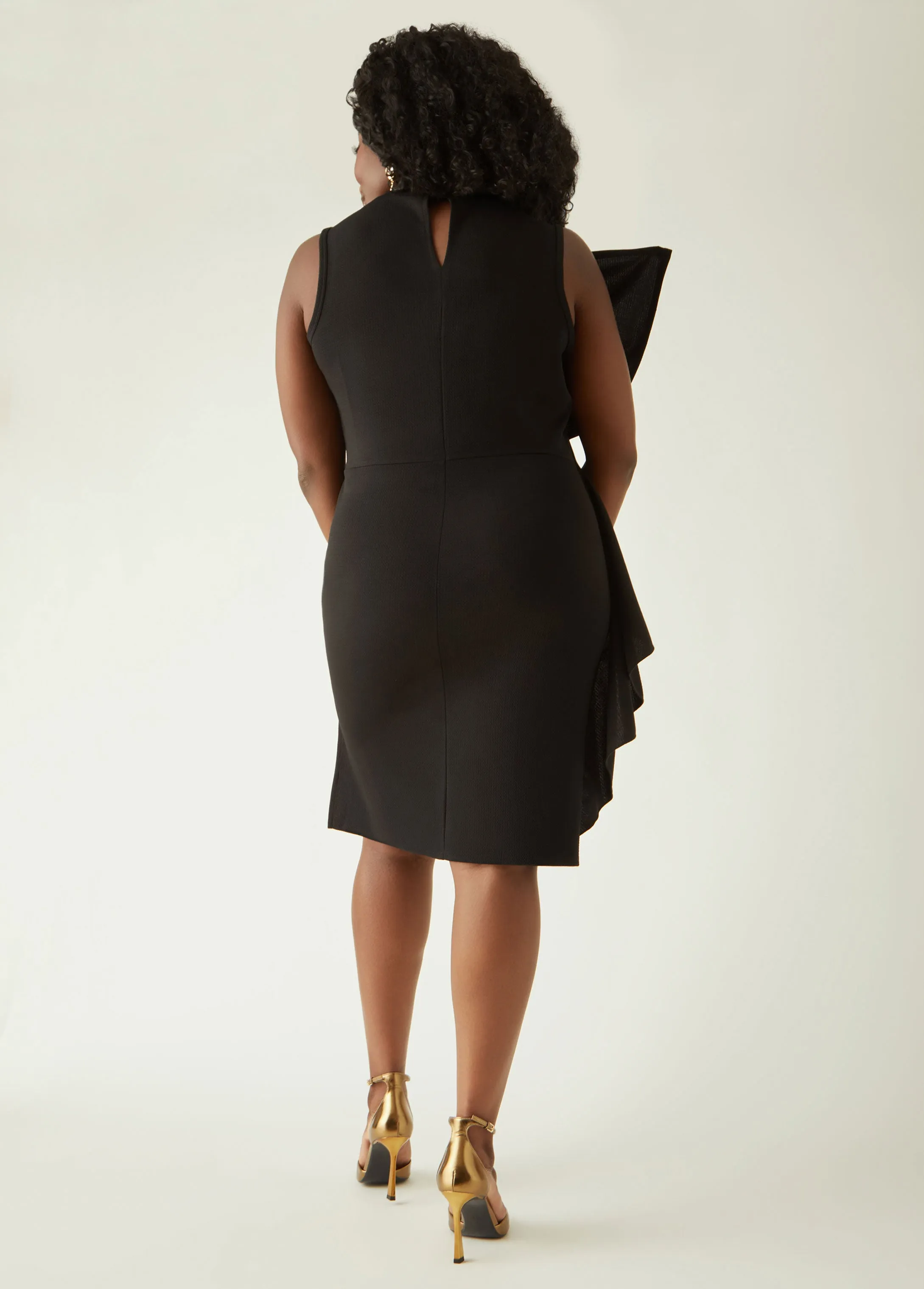 Bow Embellished Sheath Dress sold by Ashley Stewart product image thumbnail 2