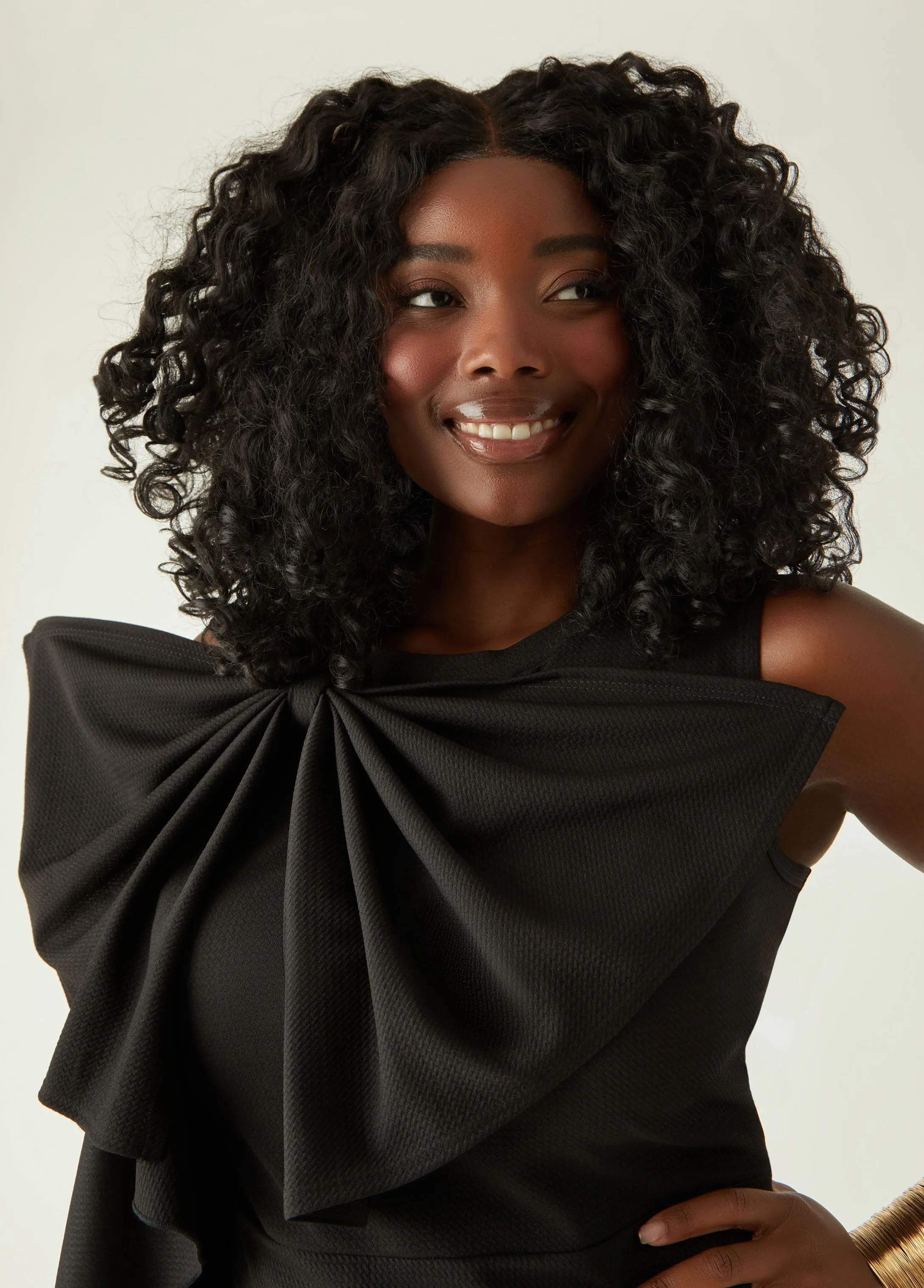 Bow Embellished Sheath Dress sold by Ashley Stewart product image thumbnail 3