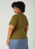 Faux Wrap Jersey Top sold by Ashley Stewart