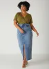 Faux Wrap Jersey Top sold by Ashley Stewart