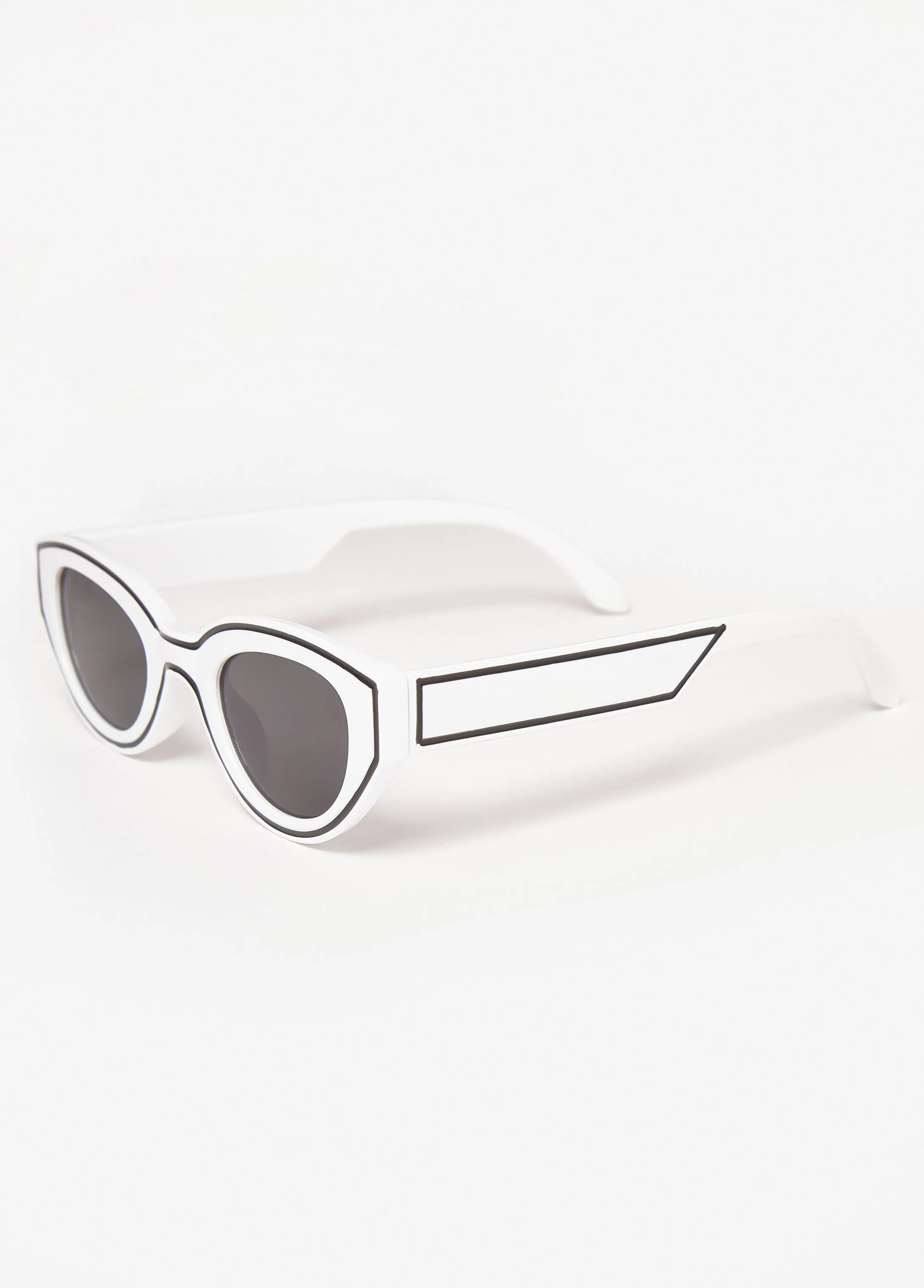 Outlined Cat Eye Sunglasses sold by Ashley Stewart product image thumbnail 2