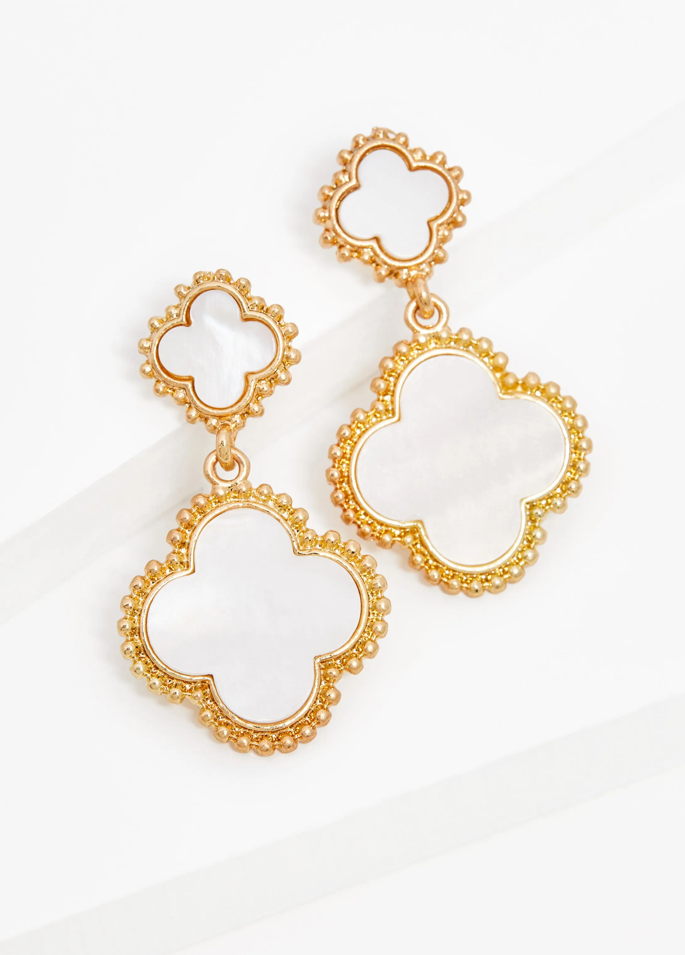 Clover Drop Earrings sold by Ashley Stewart product image thumbnail 2