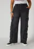 Stonewash High Rise Cargo Jeans sold by Ashley Stewart
