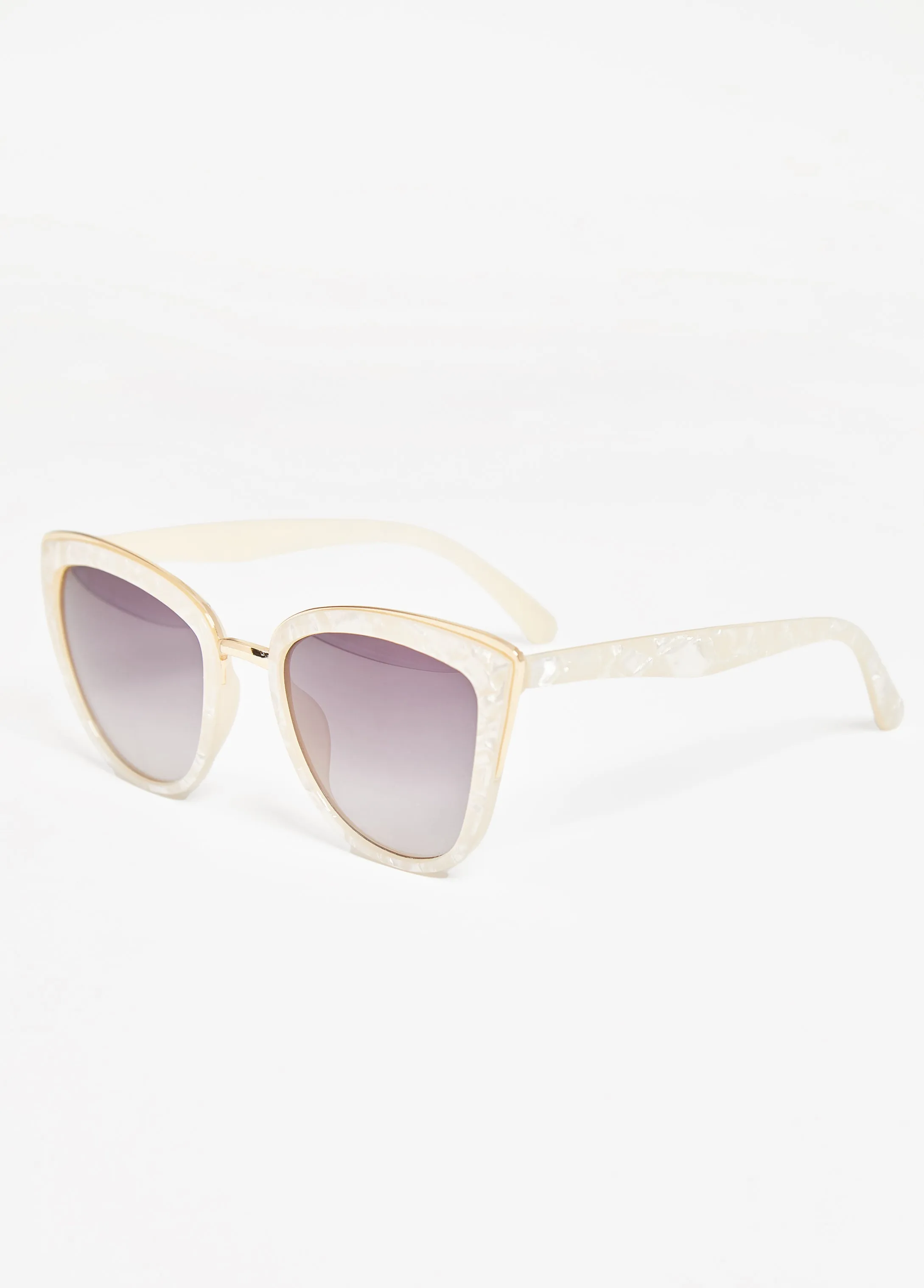 Marbled Cat Eye Sunglasses sold by Ashley Stewart product image thumbnail 2