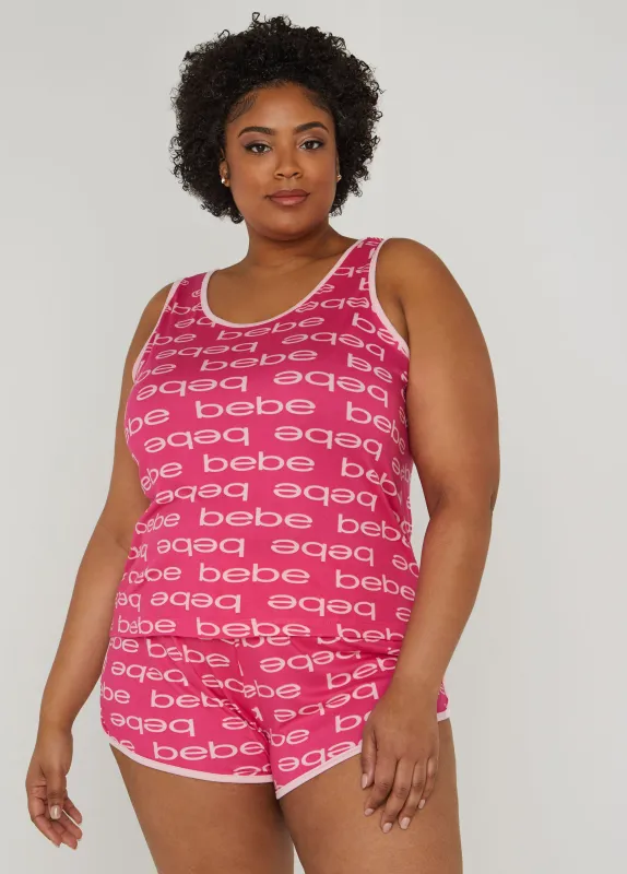 Bebe Printed Tank And Shorts Set sold by Ashley Stewart