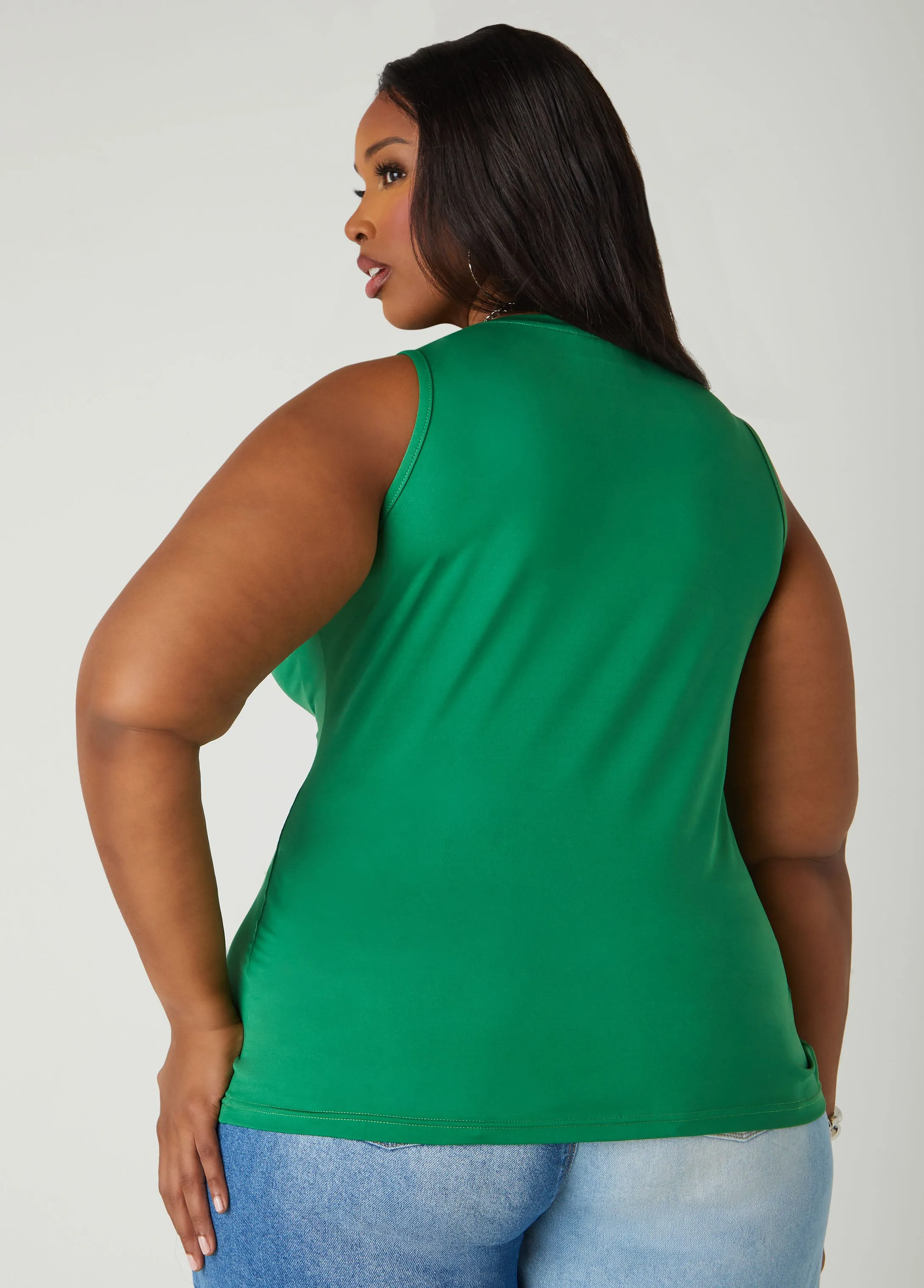The Basic Knit Cami sold by Ashley Stewart product image thumbnail 2