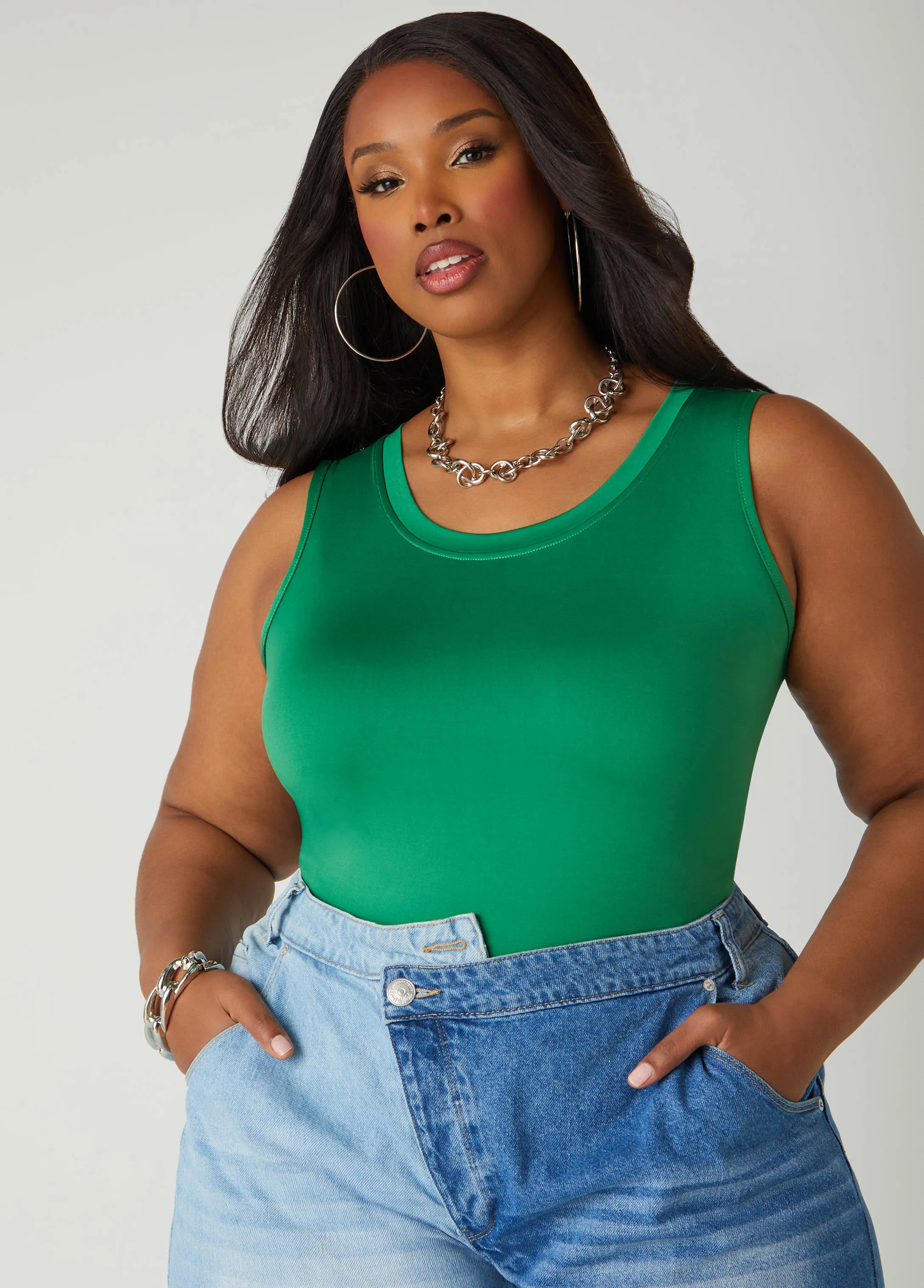 The Basic Knit Cami sold by Ashley Stewart