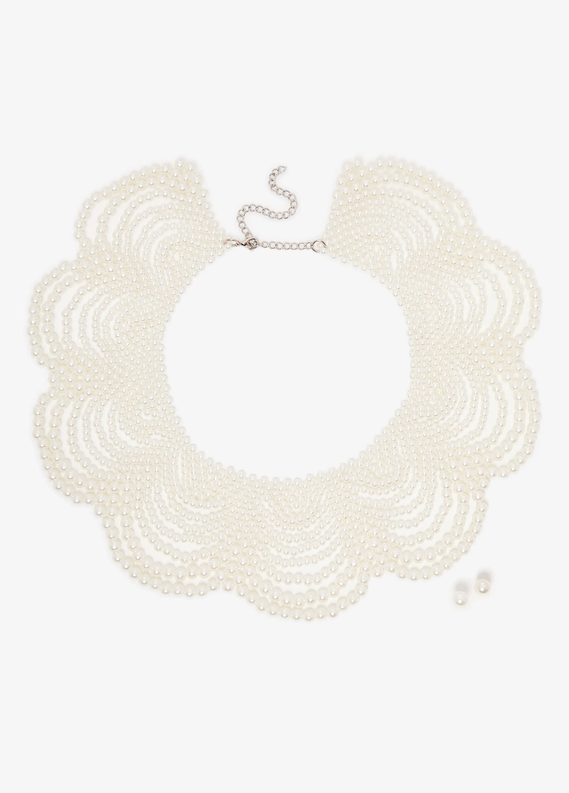 Faux Pearl Collar Set sold by Ashley Stewart product image thumbnail 2