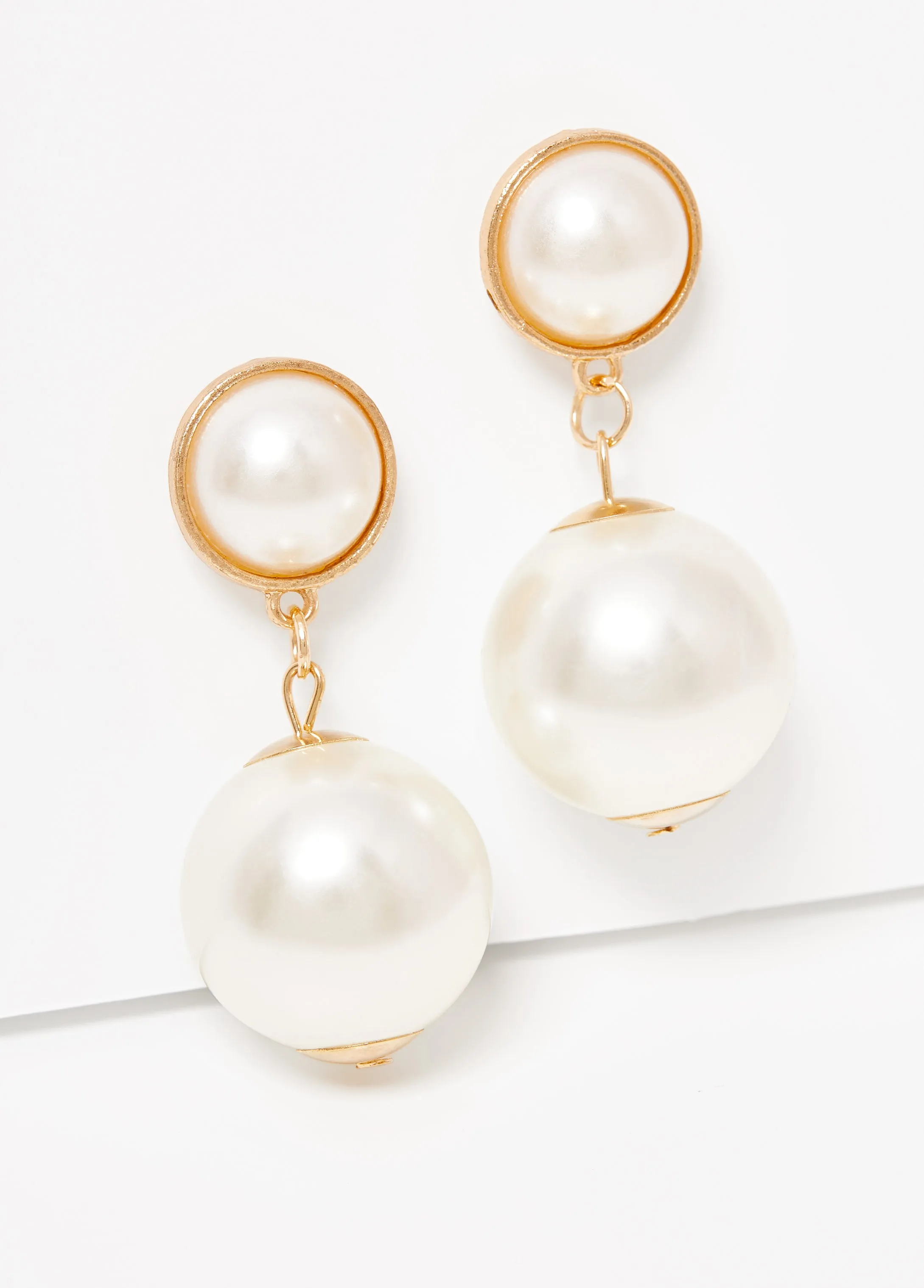 Faux Pearl Earrings sold by Ashley Stewart product image thumbnail 2