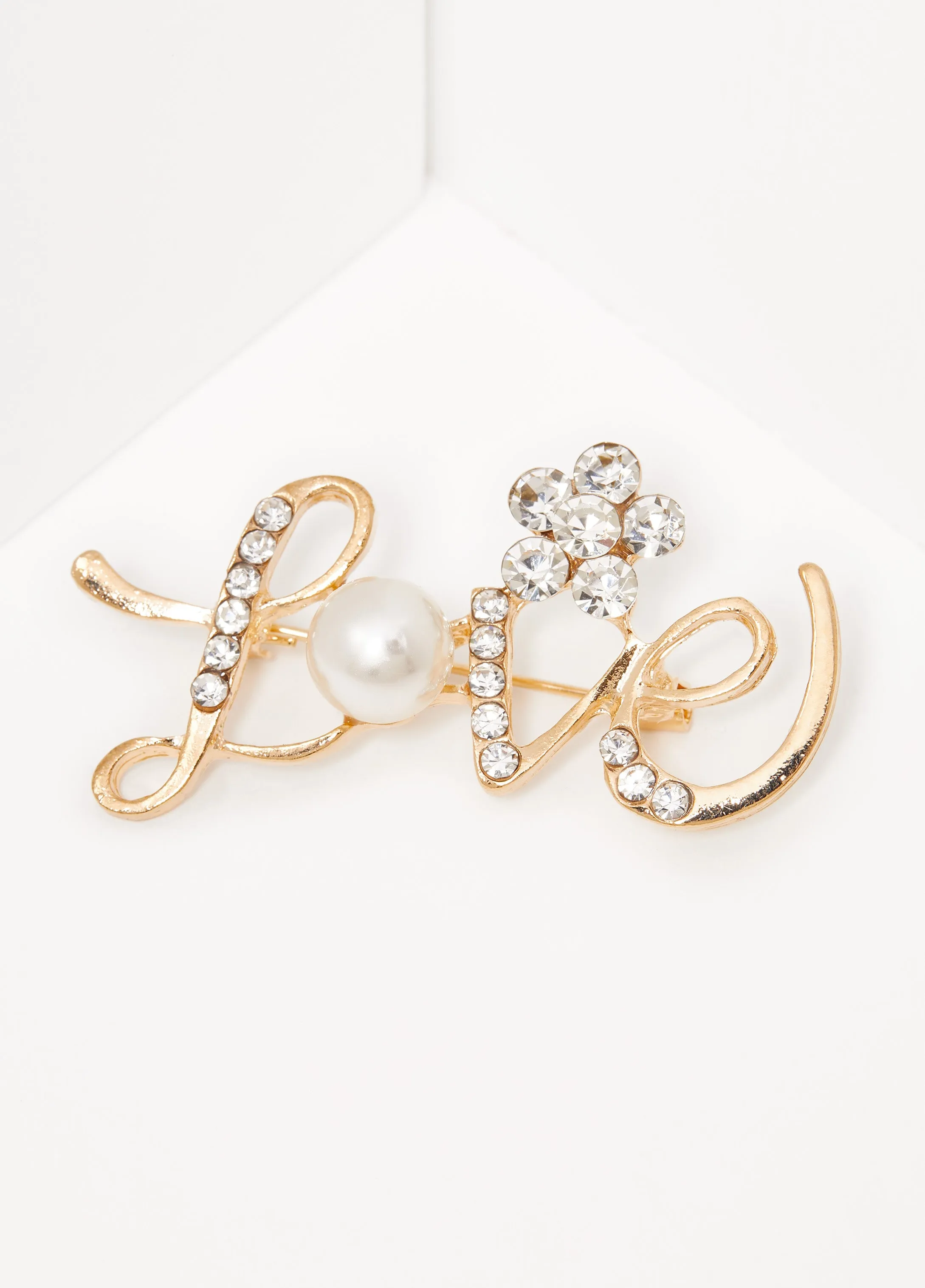 Love Crystal Brooch sold by Ashley Stewart product image thumbnail 2