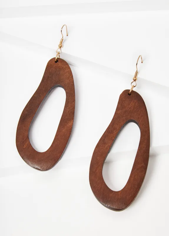 Cutout Wood Earrings sold by Ashley Stewart