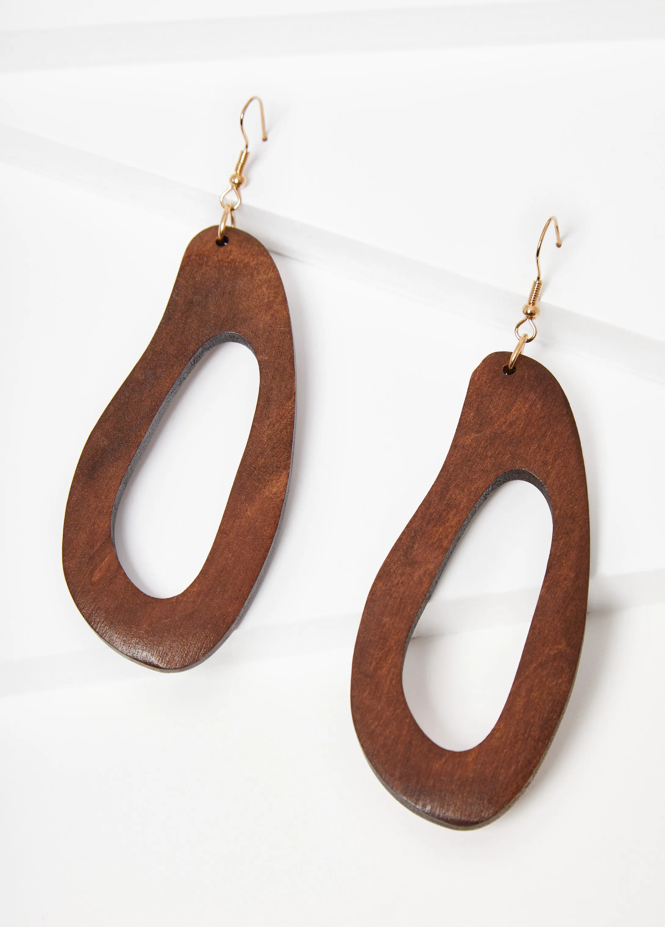Cutout Wood Earrings sold by Ashley Stewart
