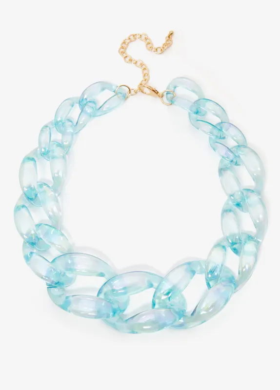Chain Link Resin Necklace sold by Ashley Stewart