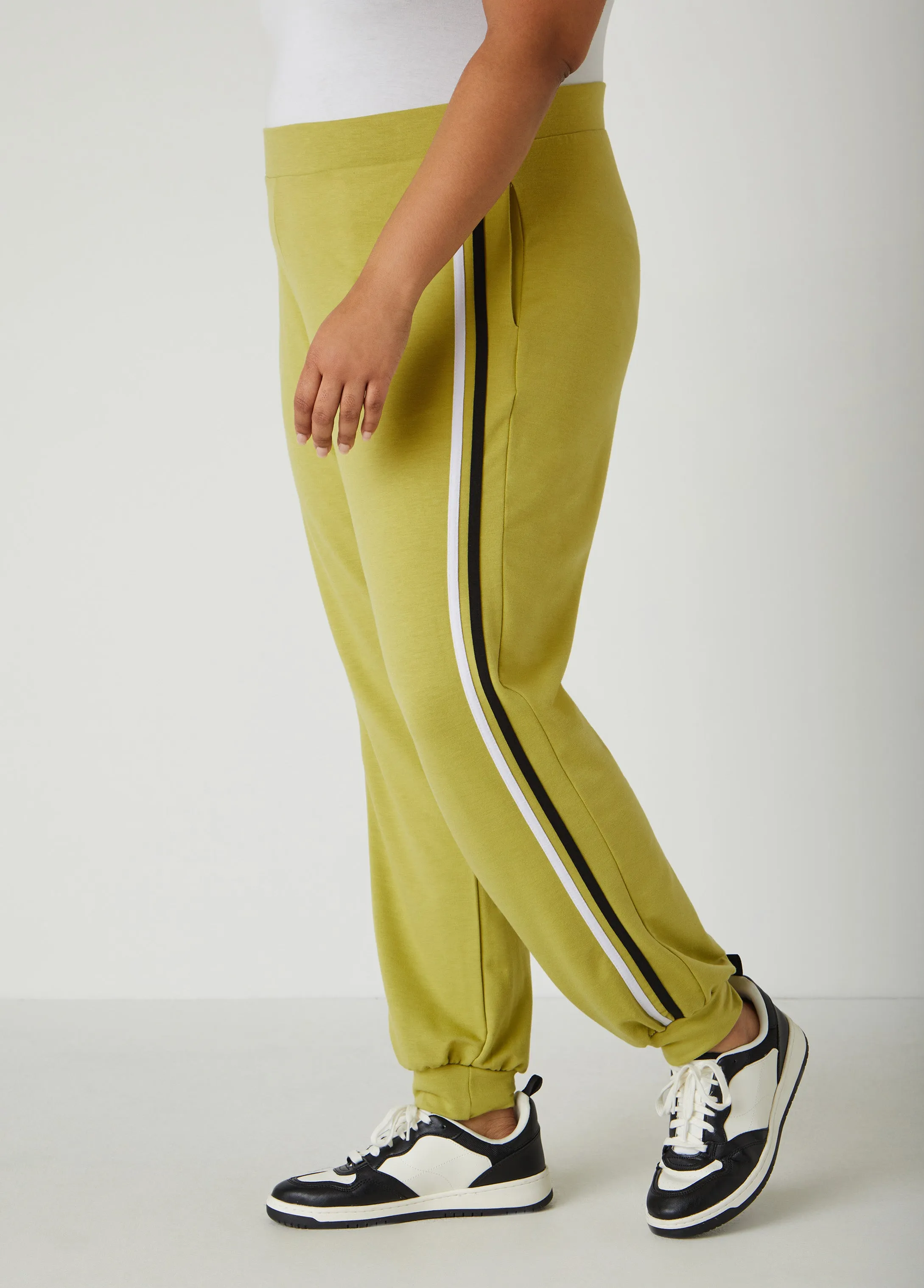 Pull On Striped Joggers sold by Ashley Stewart product image thumbnail 3