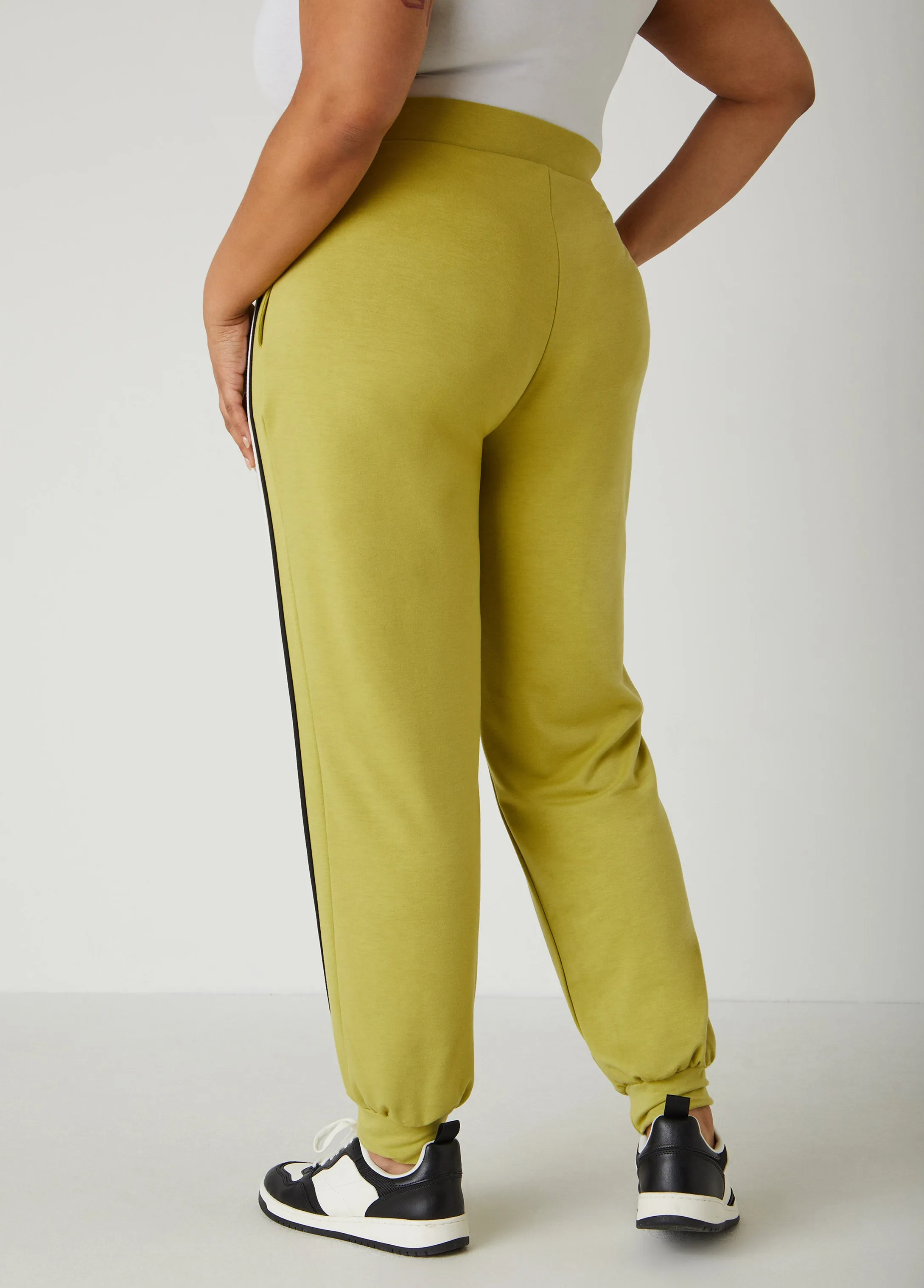 Pull On Striped Joggers sold by Ashley Stewart product image thumbnail 2