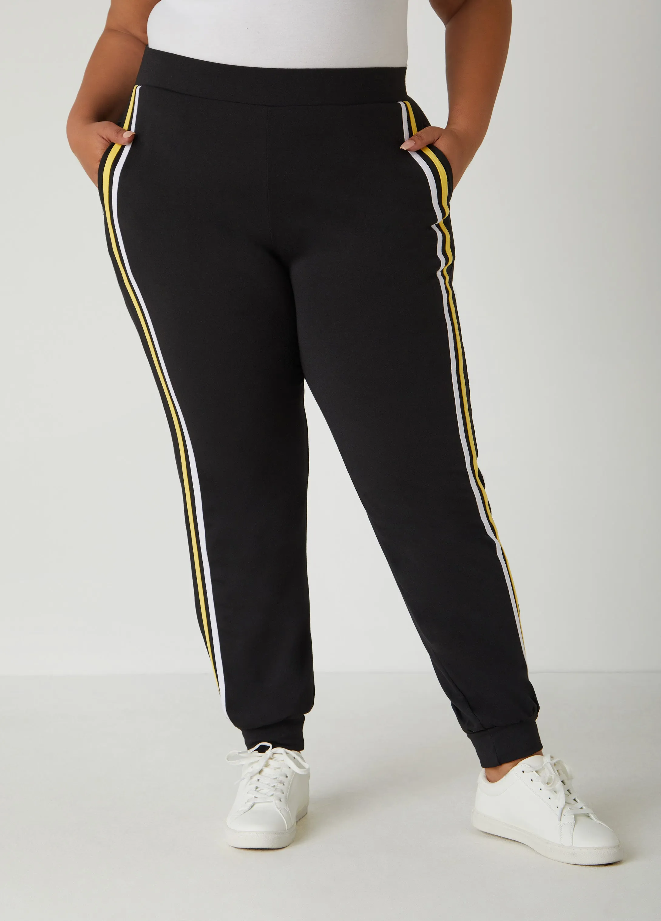 Striped Pull On Joggers sold by Ashley Stewart product image thumbnail 4