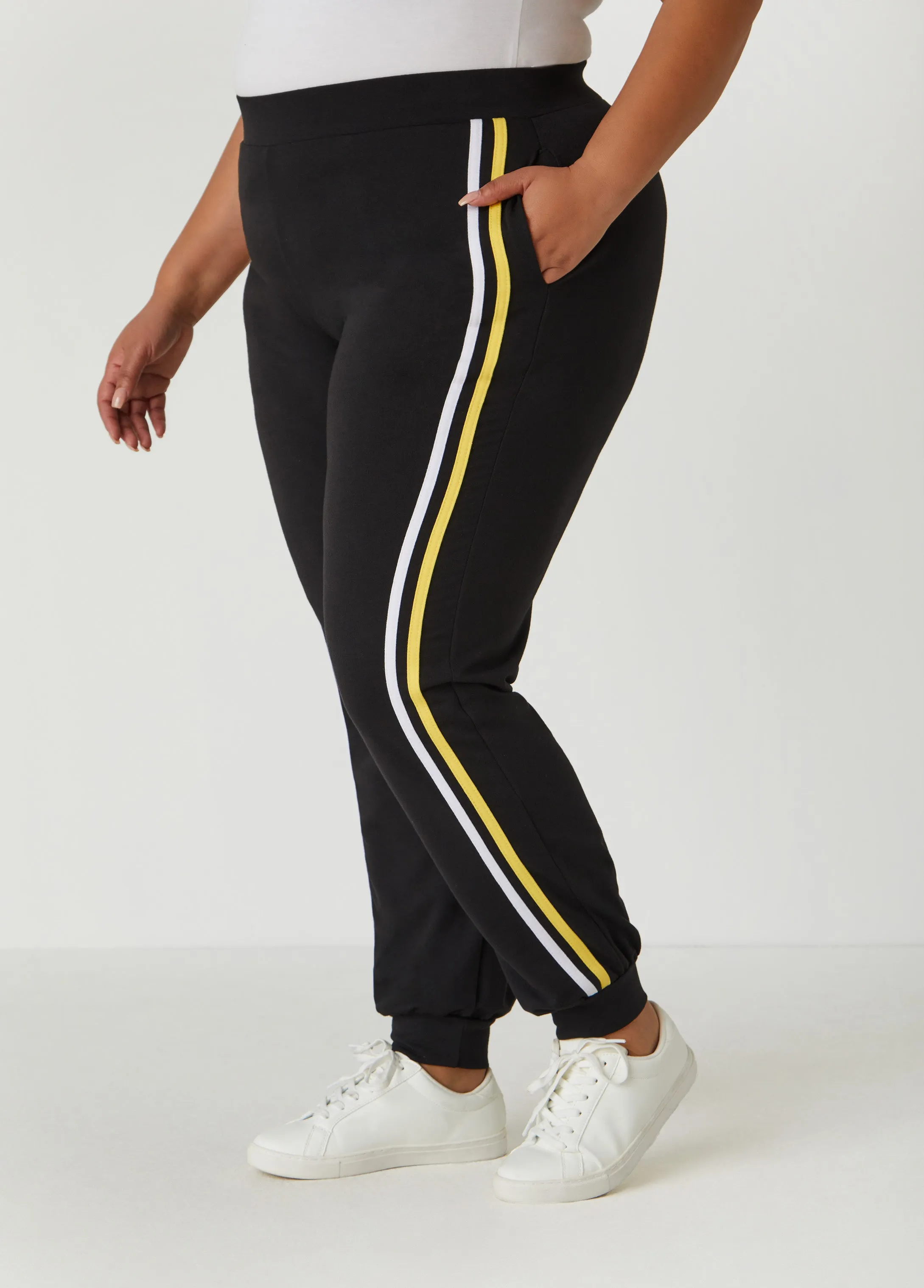 Striped Pull On Joggers sold by Ashley Stewart product image thumbnail 3