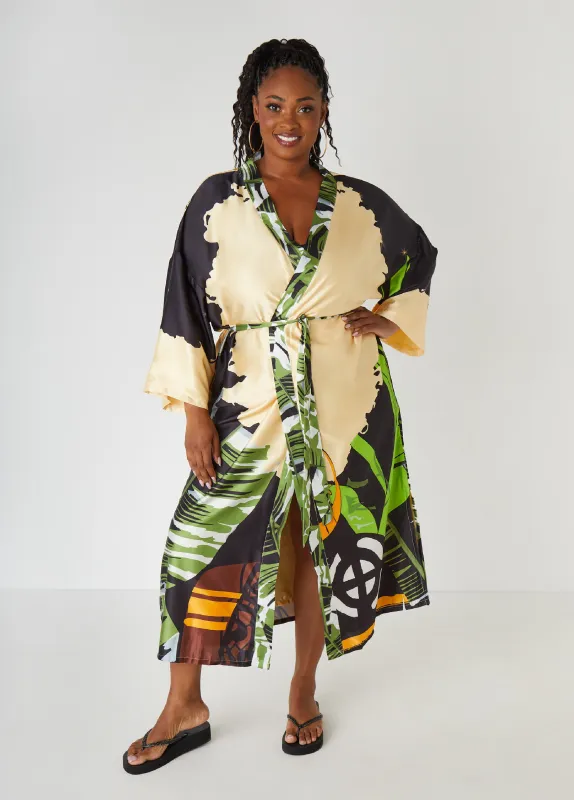 Pardon My Fro™ Ziggy Kimono sold by Ashley Stewart