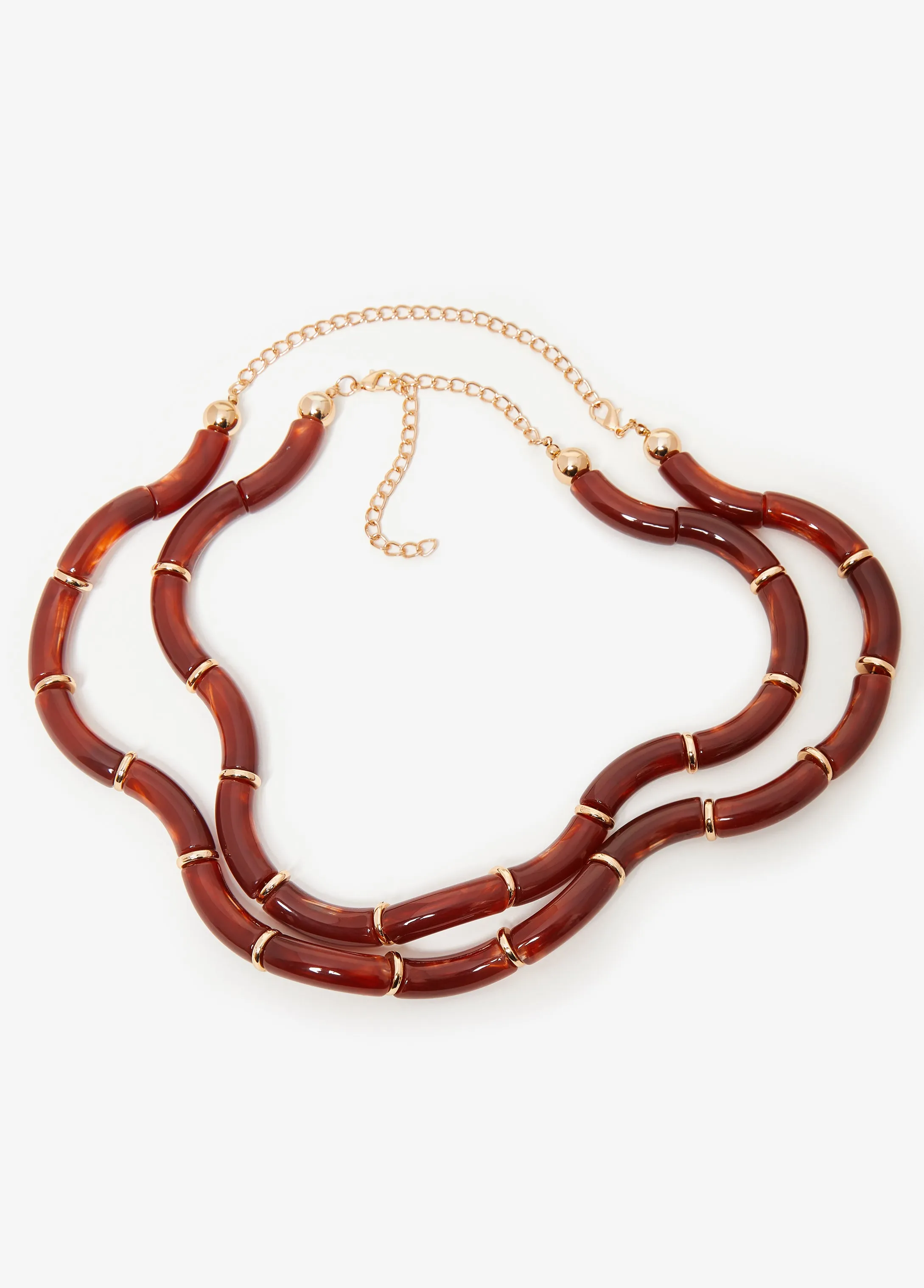 Layered Enamel Necklace sold by Ashley Stewart