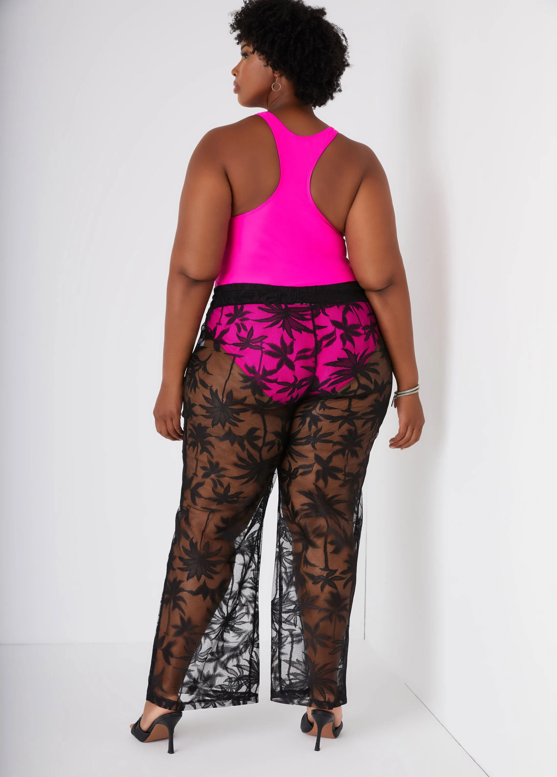 Beach Break Mesh Cover Up Pants sold by Ashley Stewart product image thumbnail 2