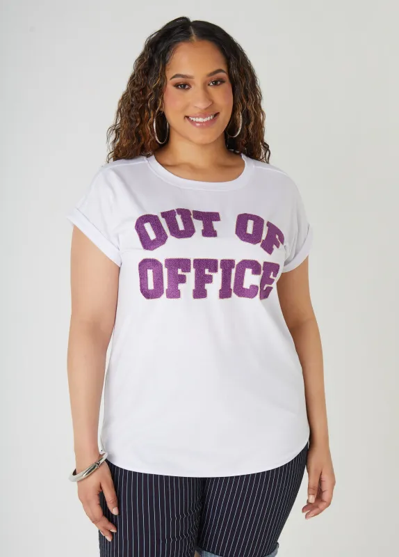 Out Of Office Tee sold by Ashley Stewart