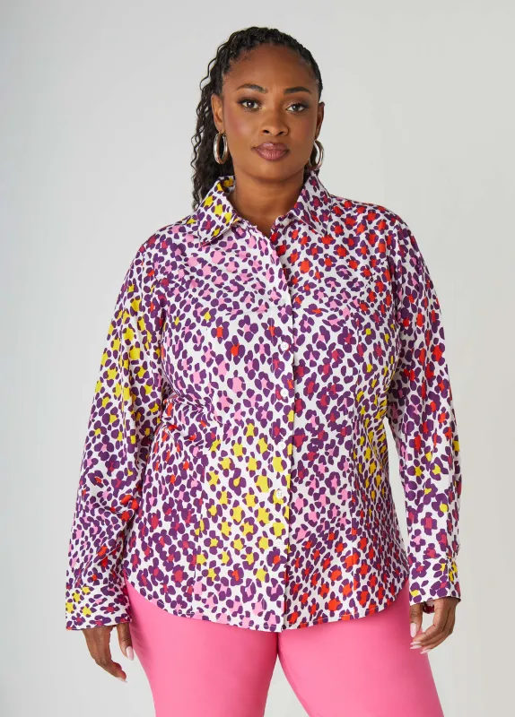 Leopard Print Shirt sold by Ashley Stewart