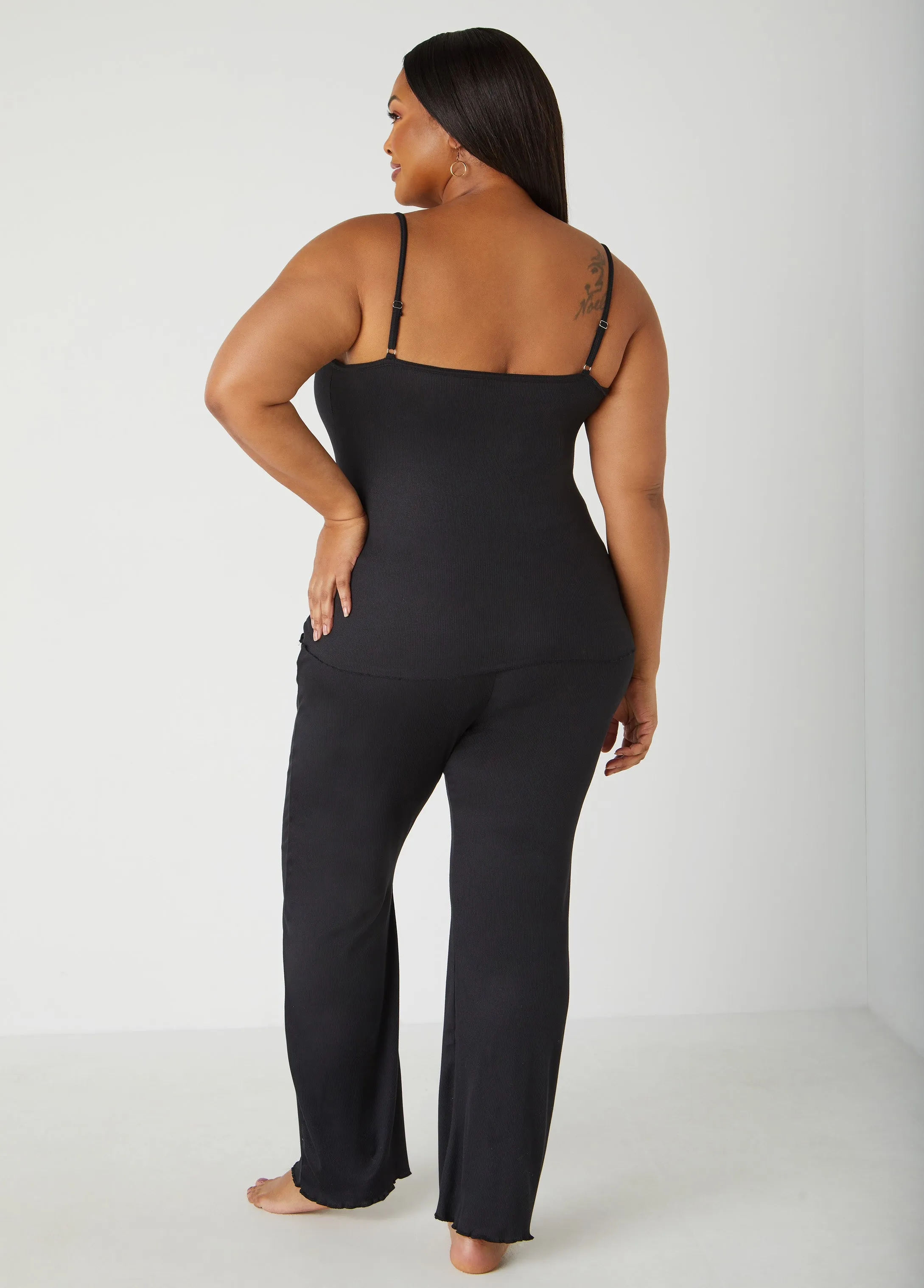 Love To Sleep Ribbed Set sold by Ashley Stewart product image thumbnail 2