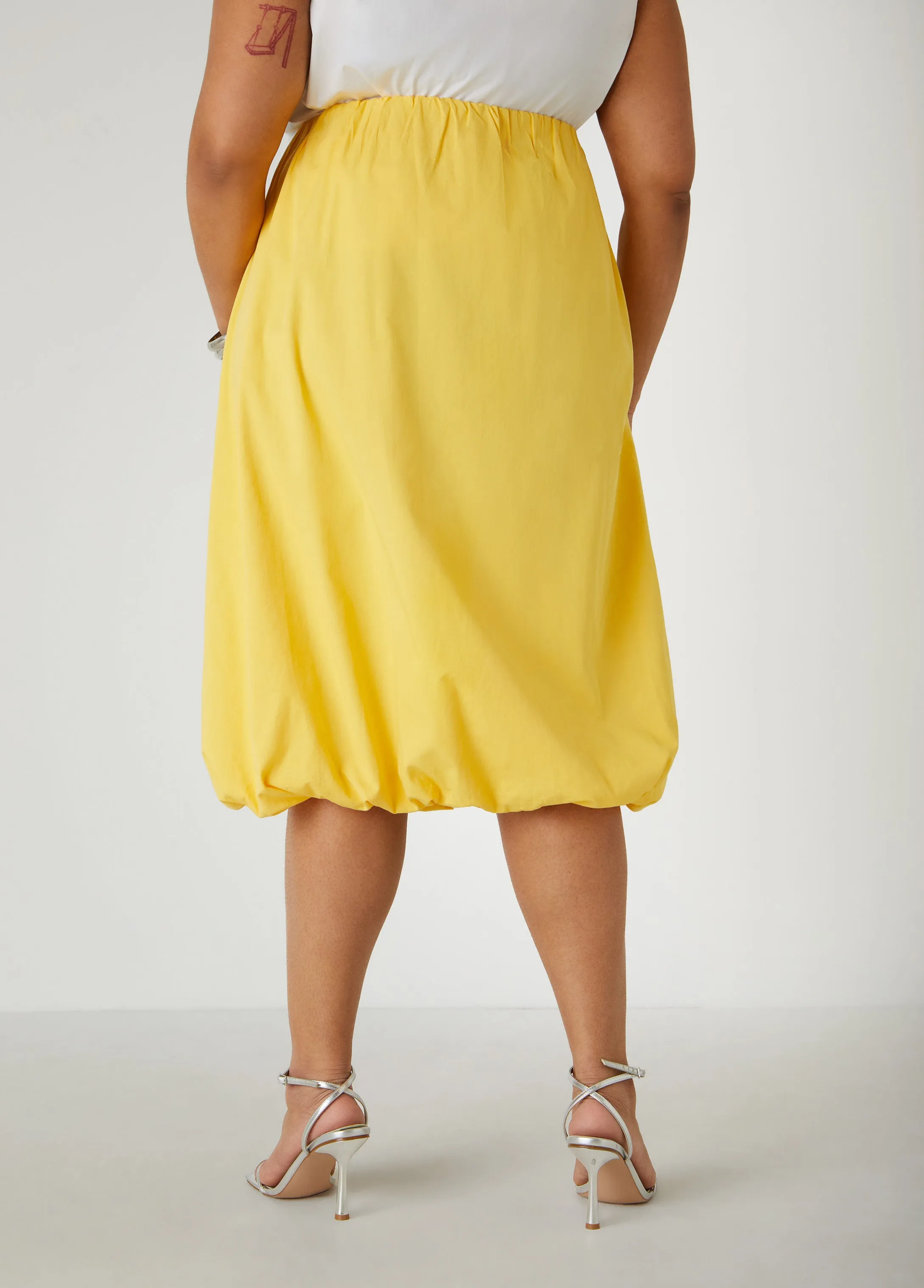 Cotton Midi Bubble Skirt sold by Ashley Stewart product image thumbnail 2