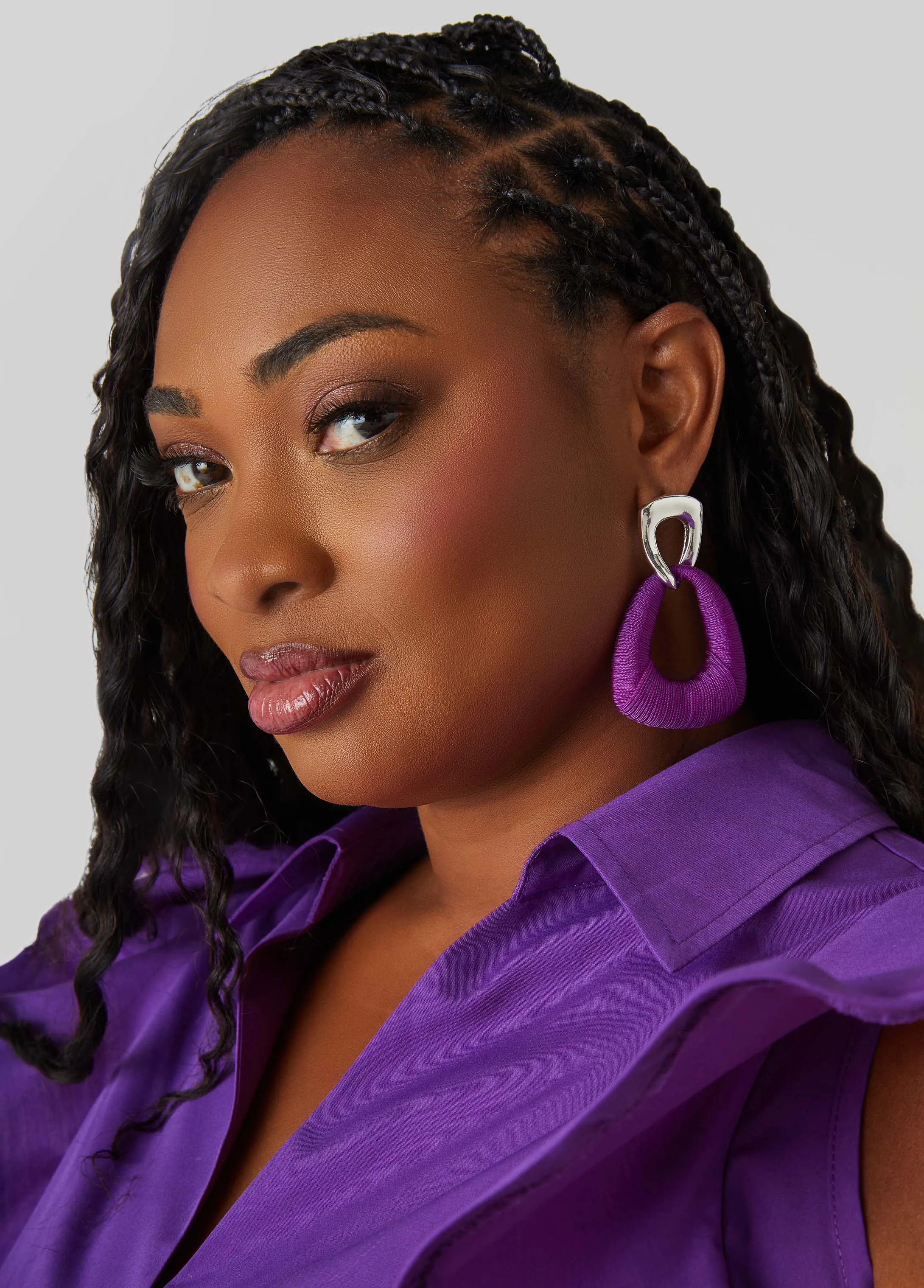 Thread Wrapped Earrings sold by Ashley Stewart