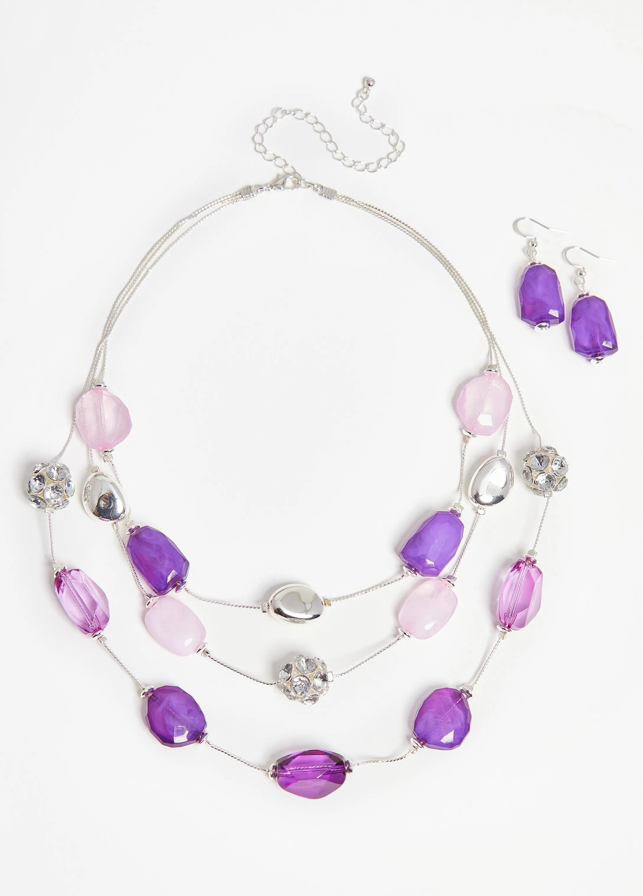 Bead & Crystal Bracelet Set sold by Ashley Stewart product image thumbnail 2