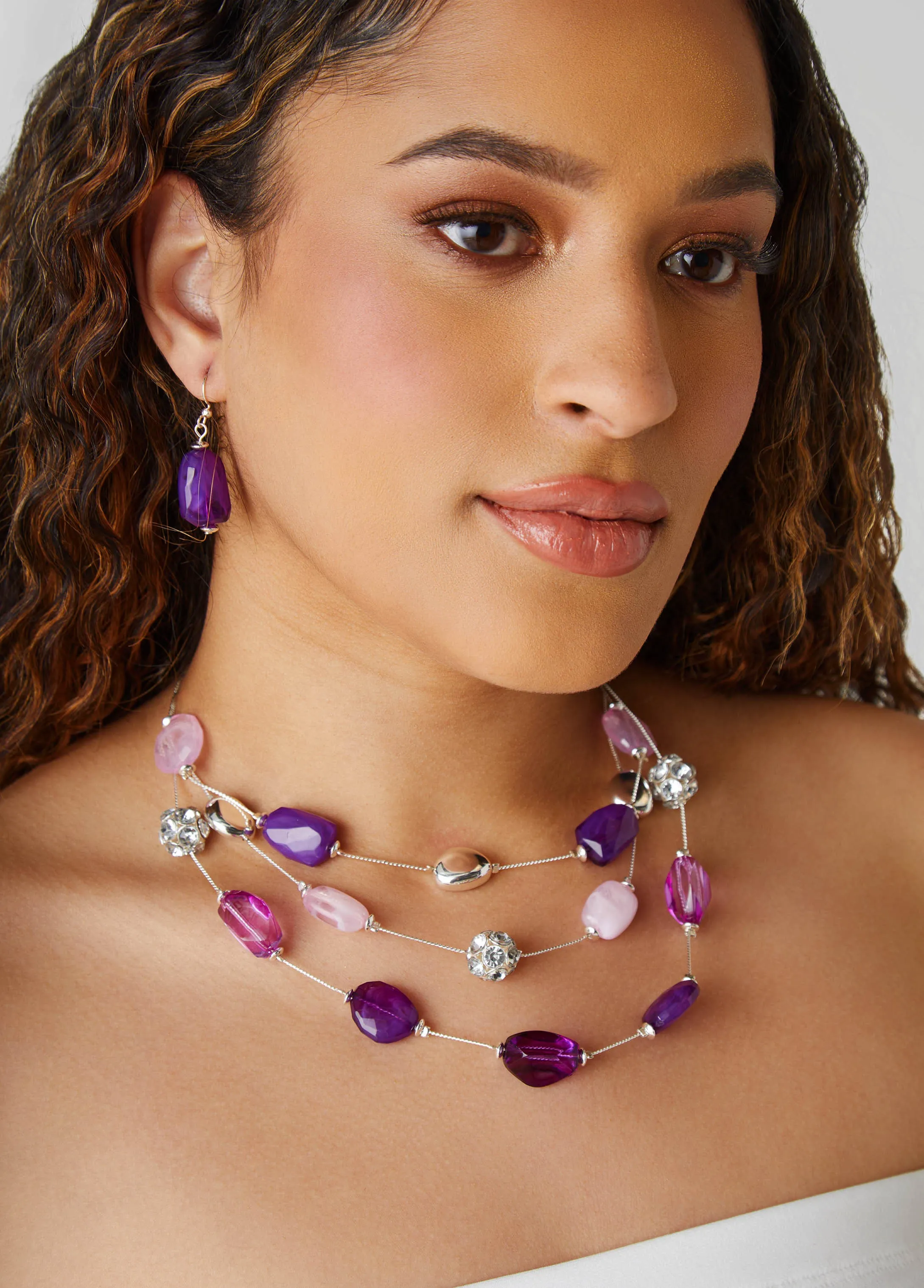 Bead & Crystal Bracelet Set sold by Ashley Stewart