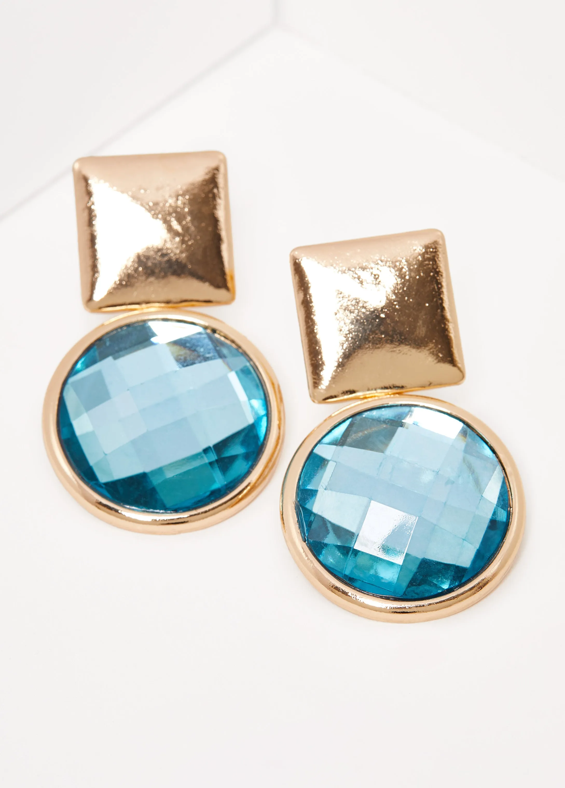 Crystal Drop Clip On Earrings sold by Ashley Stewart product image thumbnail 2