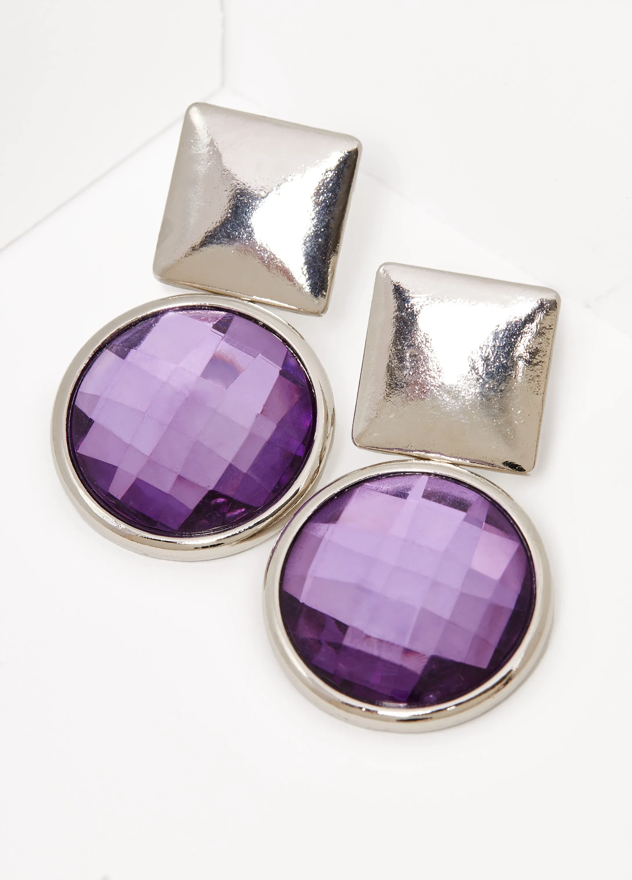 Crystal Clip On Earrings sold by Ashley Stewart product image thumbnail 2
