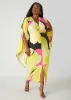 Drama Sleeved Floral Dress sold by Ashley Stewart