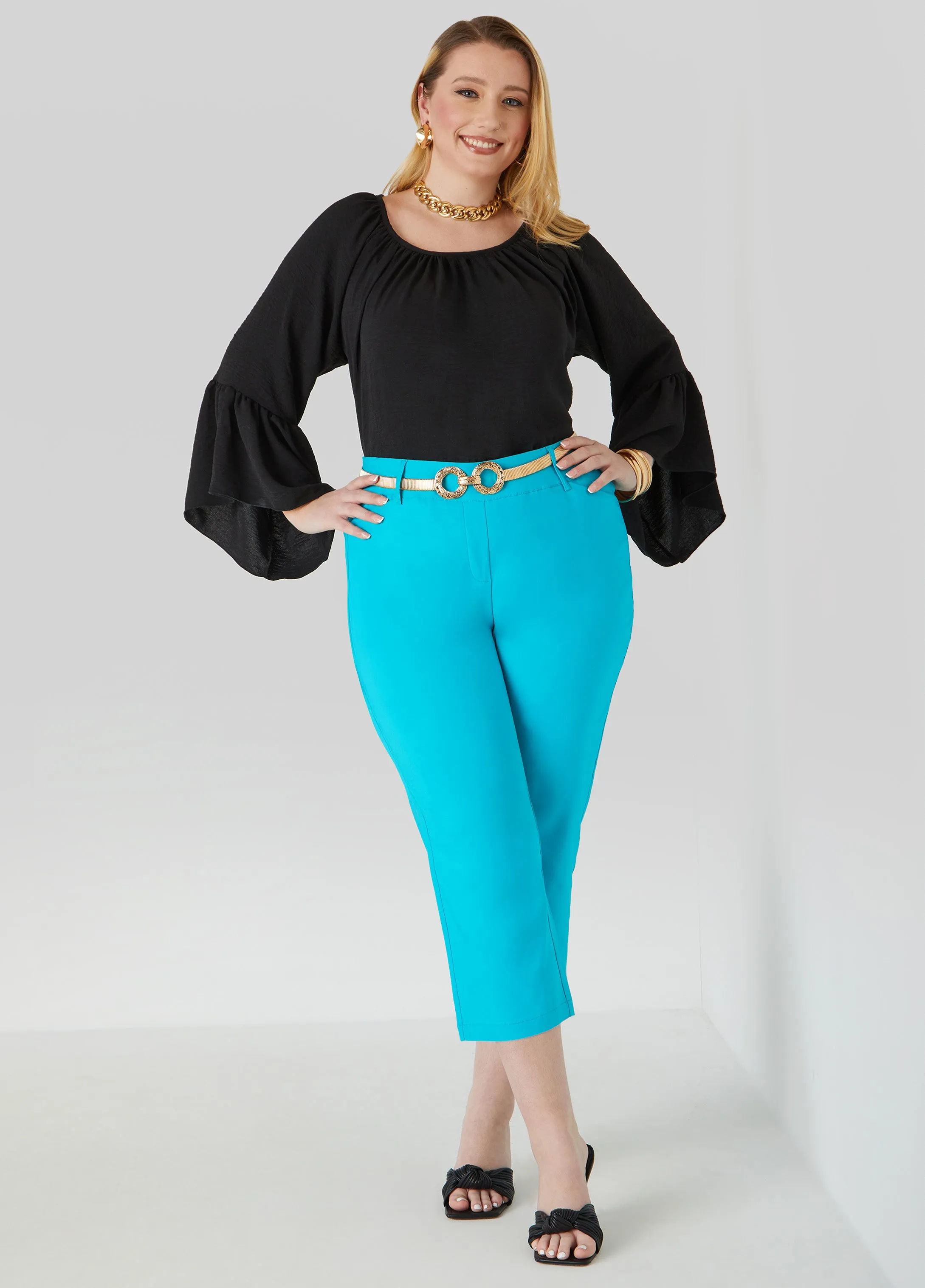 25 In Inseam Millennium Cropped Pants sold by Ashley Stewart product image thumbnail 3