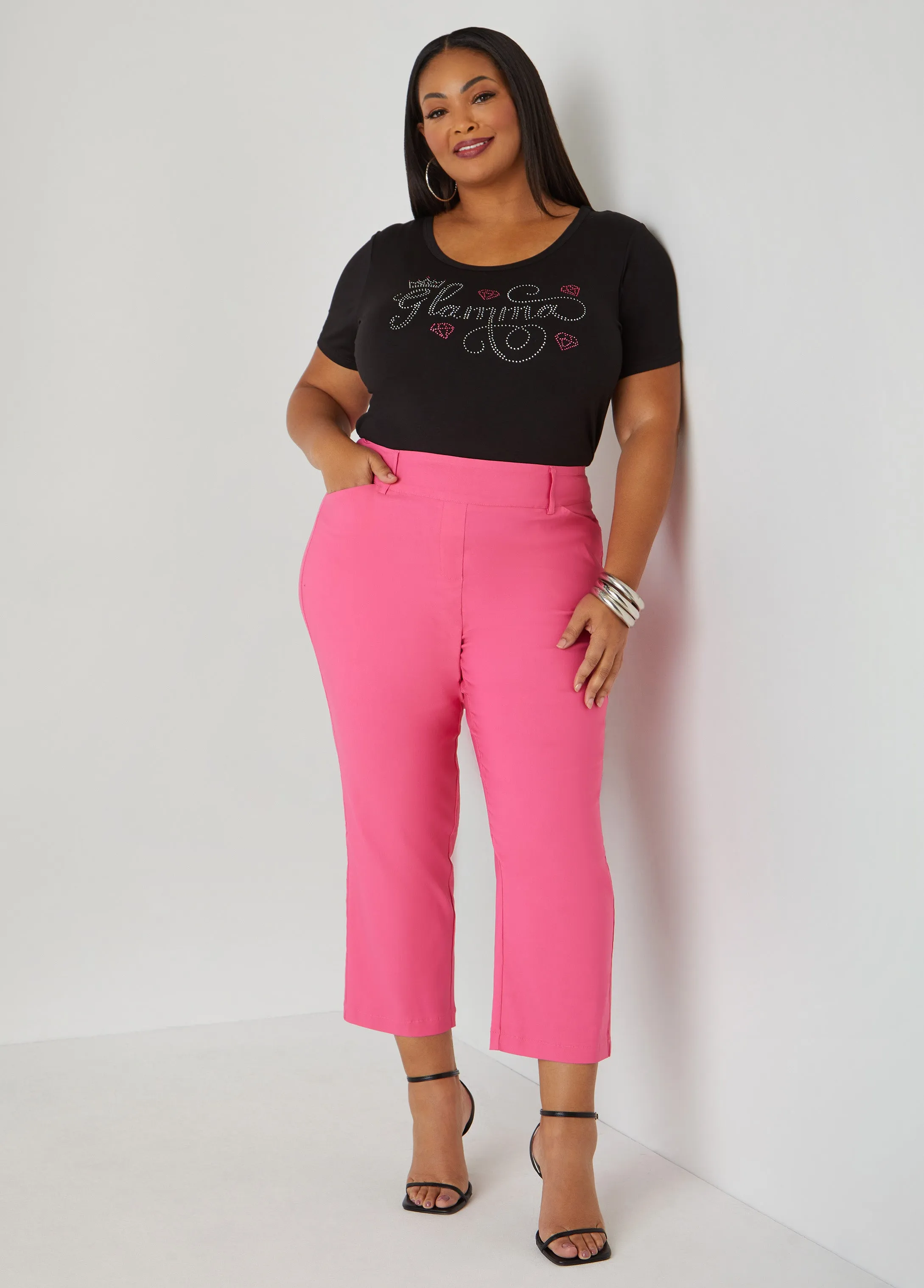 25 In Inseam Millennium Cropped Pants sold by Ashley Stewart product image thumbnail 5