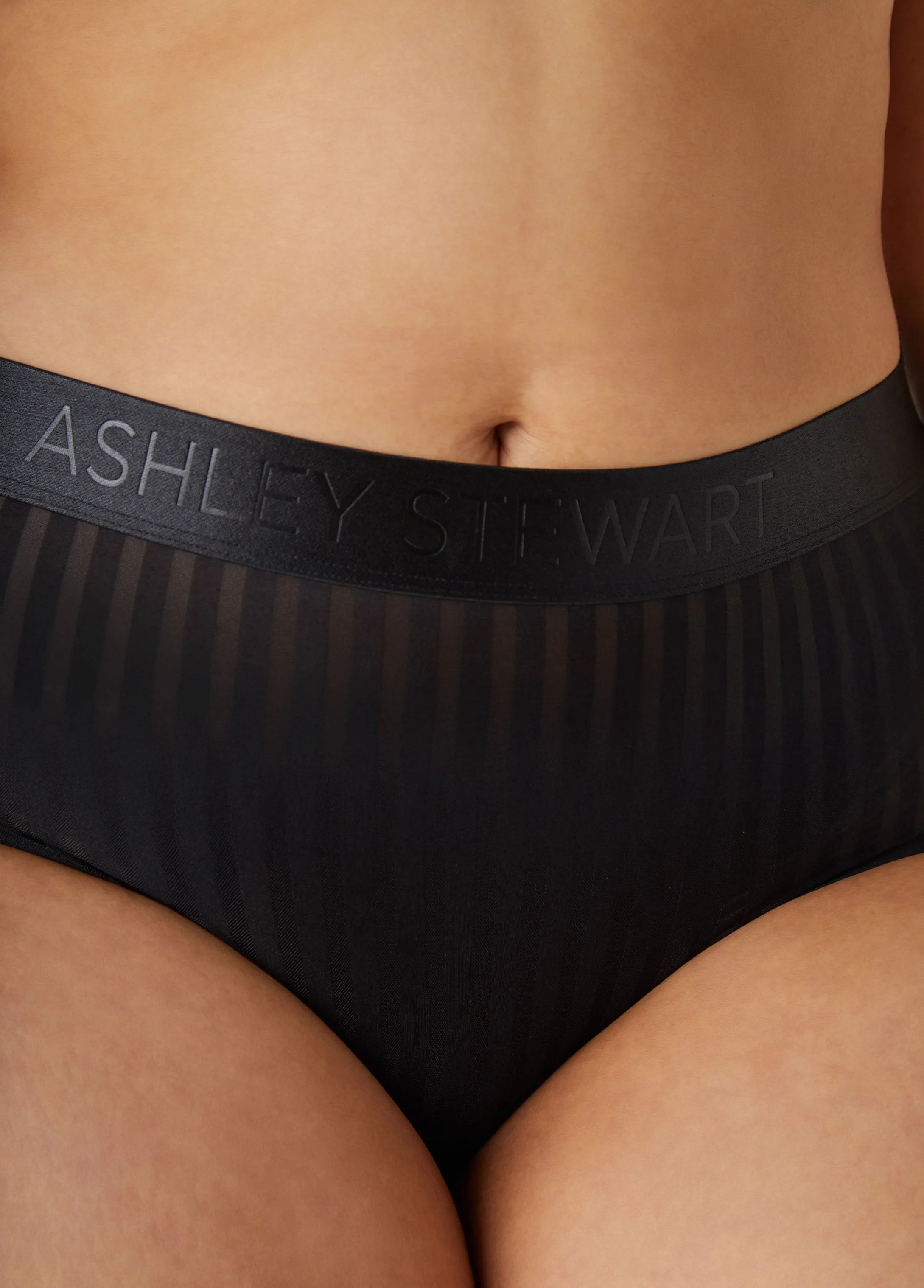 Striped Microfiber Panties sold by Ashley Stewart product image thumbnail 4