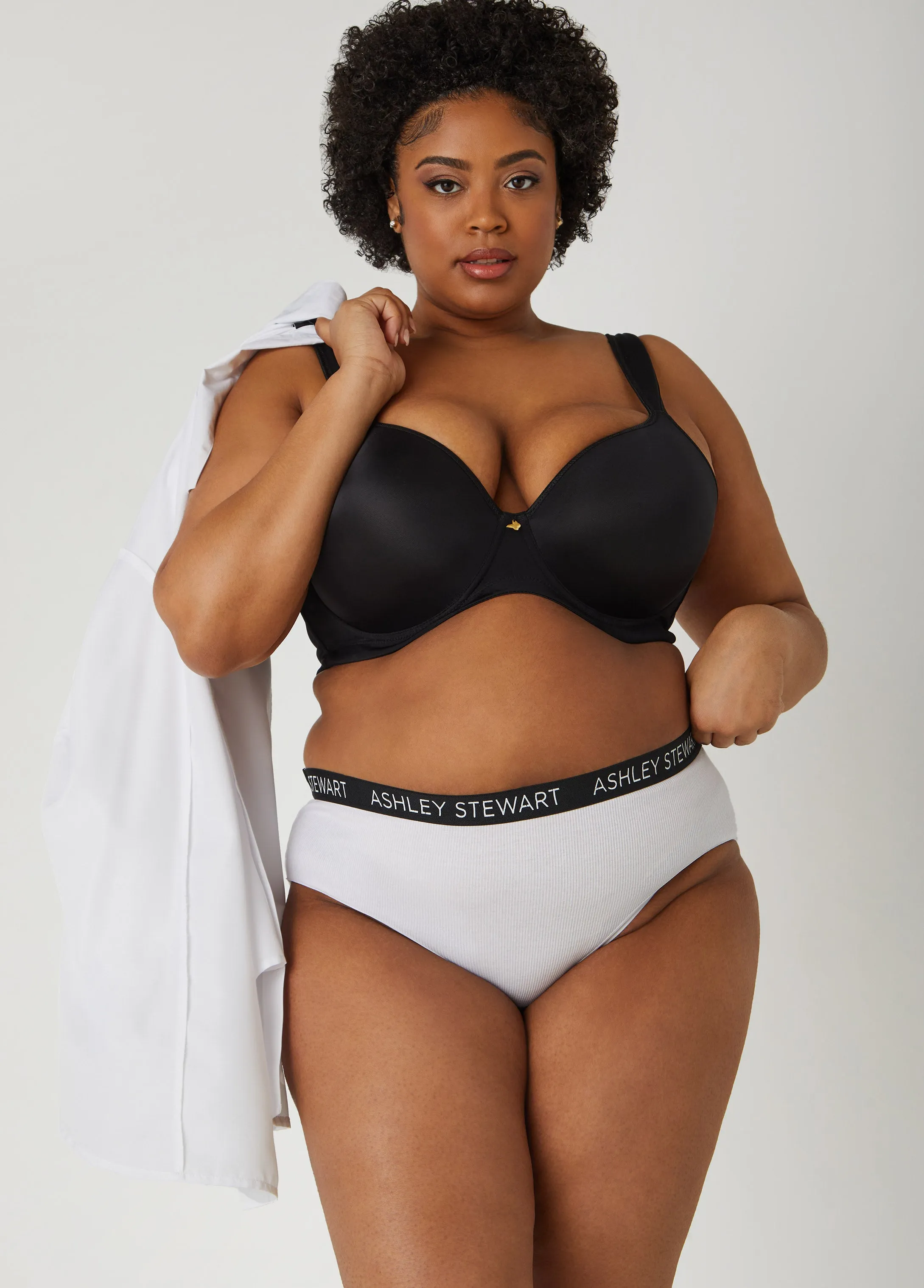 Ribbed Hipster Panty sold by Ashley Stewart product image thumbnail 3