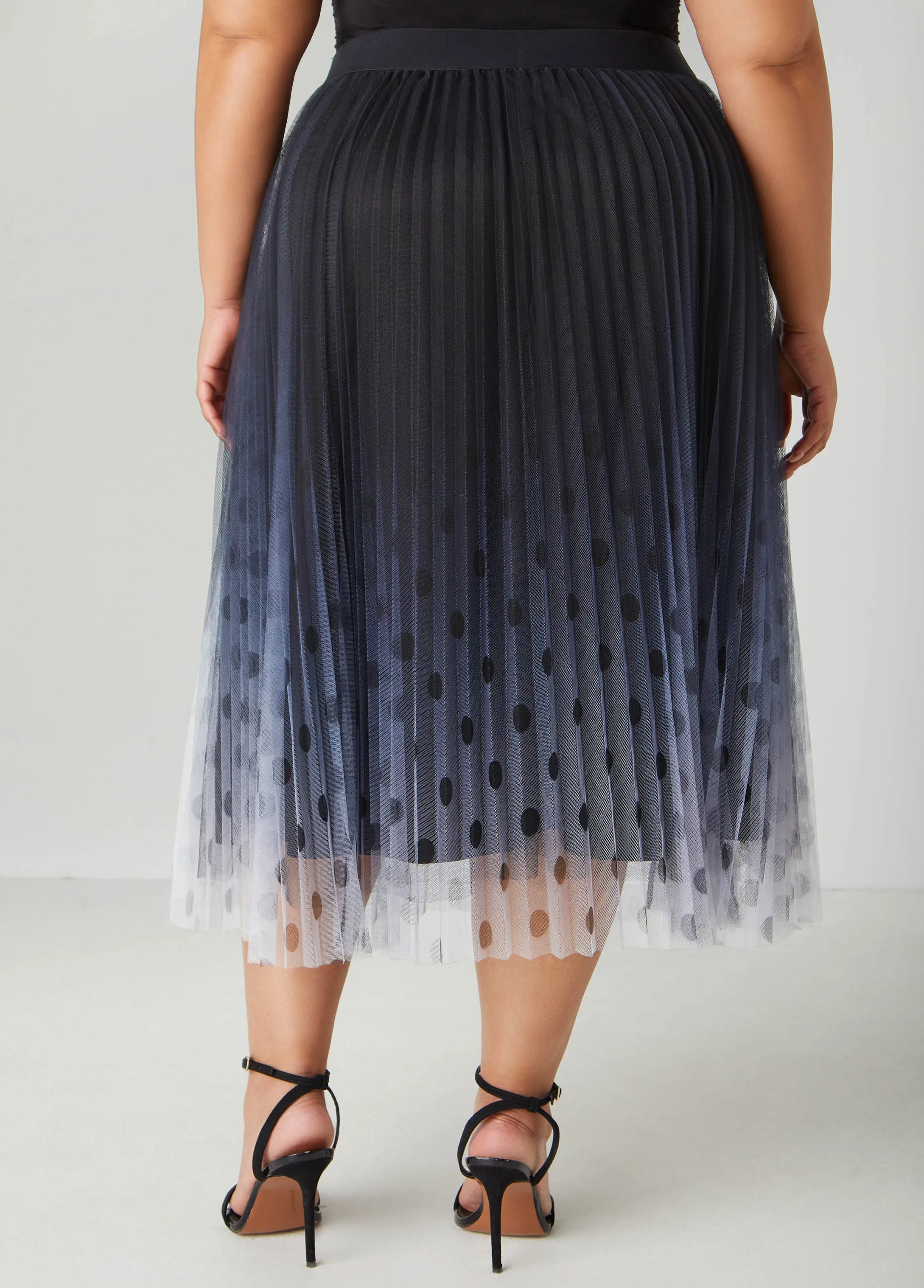 Ombre Polka Dot Midaxi Skirt sold by Ashley Stewart product image thumbnail 2