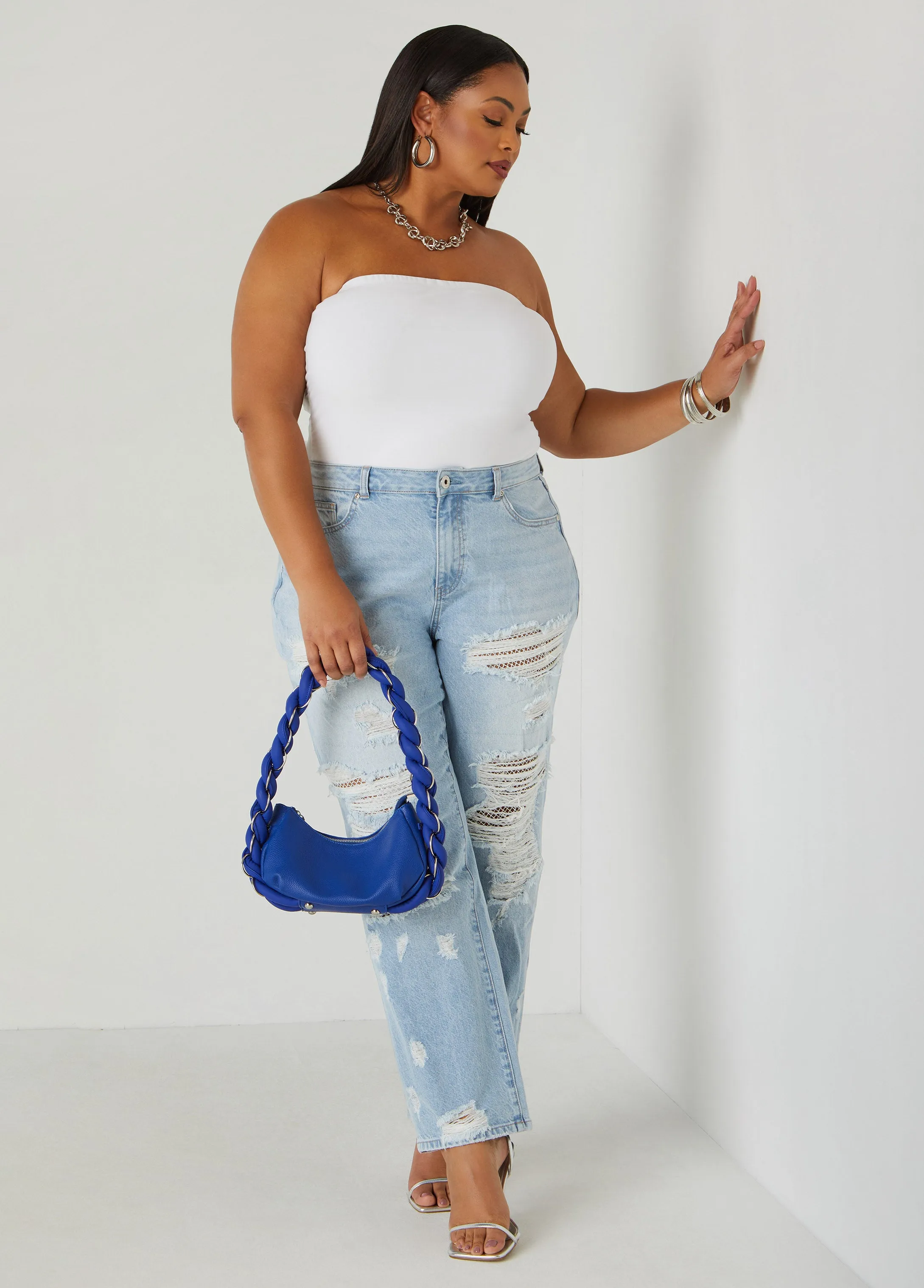 Pebbled Faux Leather Bag sold by Ashley Stewart