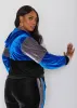 Colorblock Velour Hoodie sold by Ashley Stewart