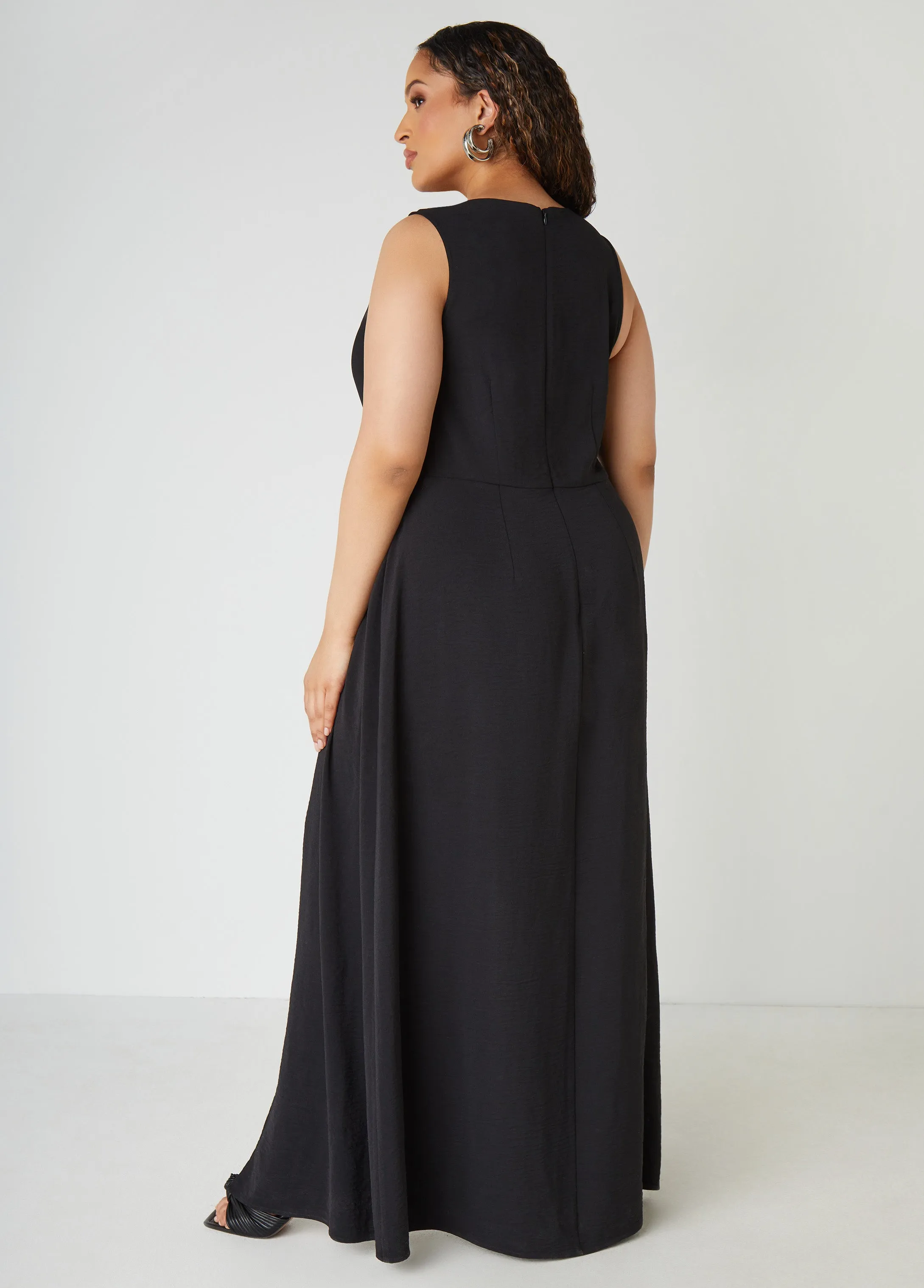 Layered Two Tone Jumpsuit sold by Ashley Stewart product image thumbnail 2