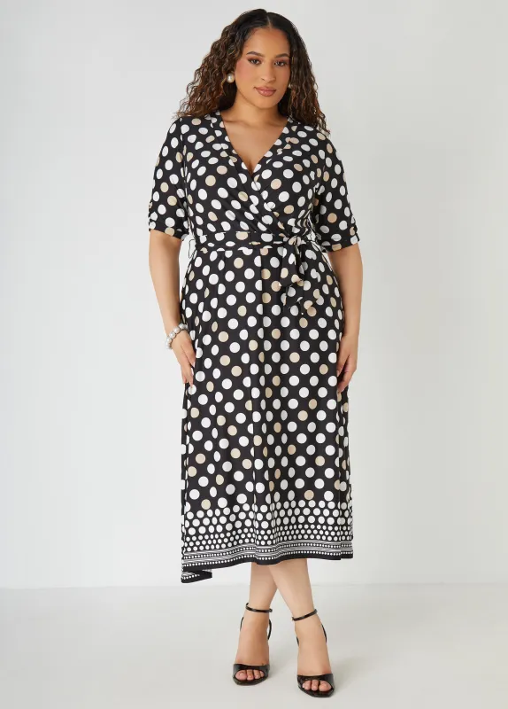Polka Dot Midaxi Dress sold by Ashley Stewart