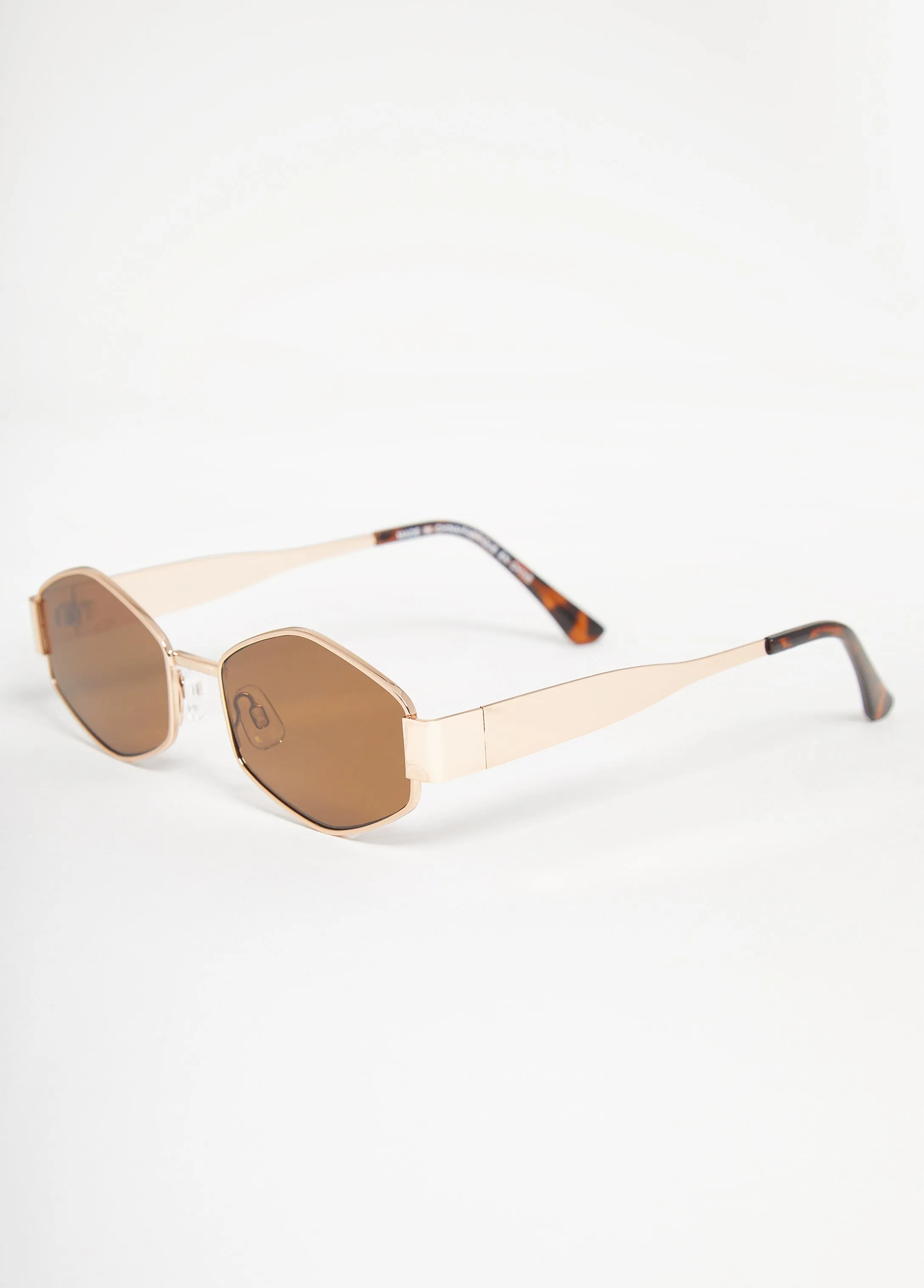 Tinted Geometric Framed Sunglasses sold by Ashley Stewart product image thumbnail 2