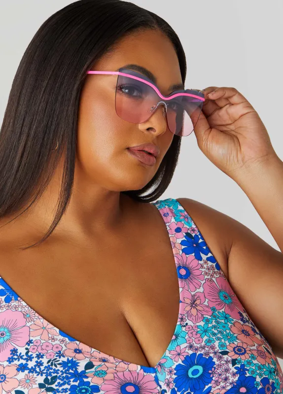 Rimless Ombre Sunglasses sold by Ashley Stewart