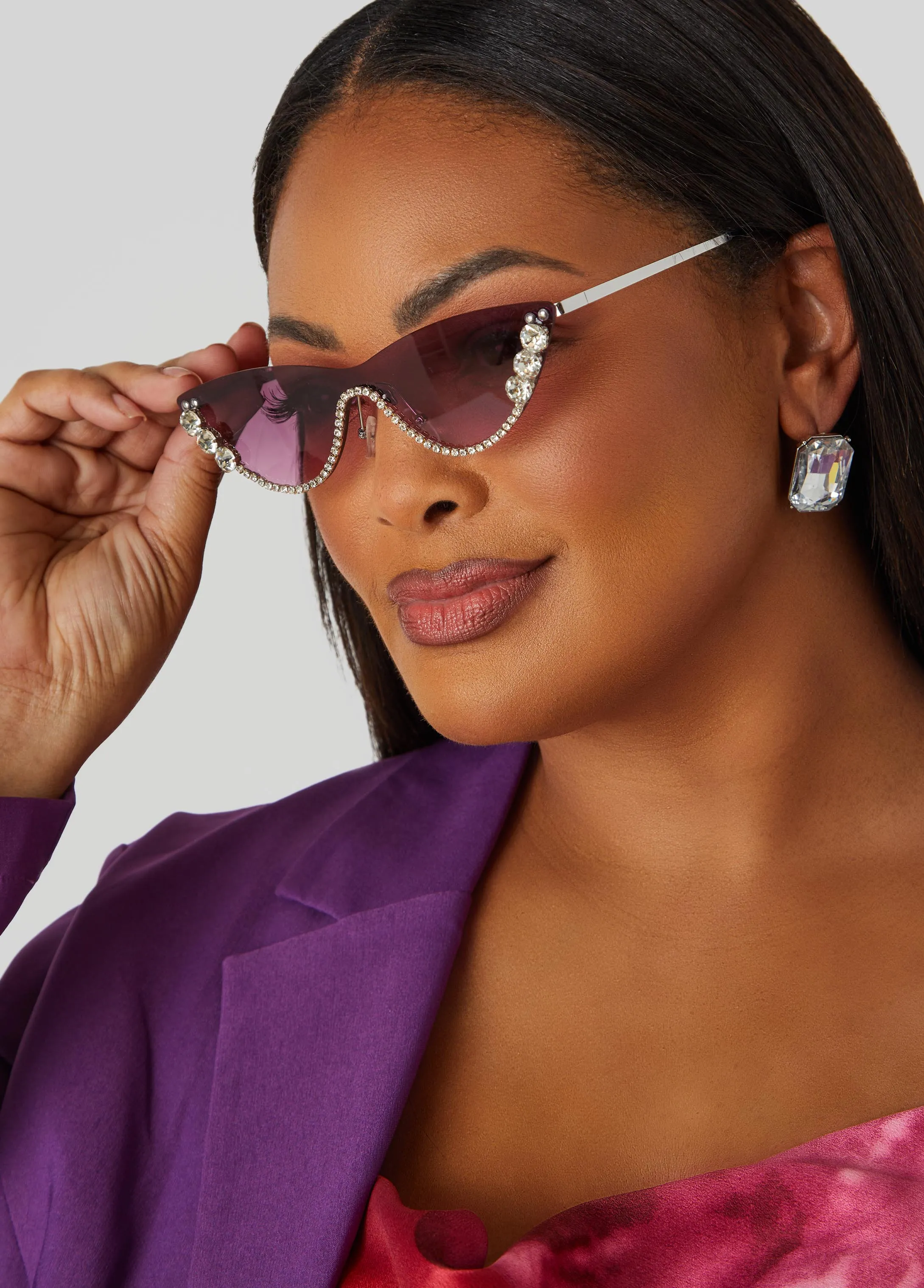 Crystal Cat Eye Sunglasses sold by Ashley Stewart