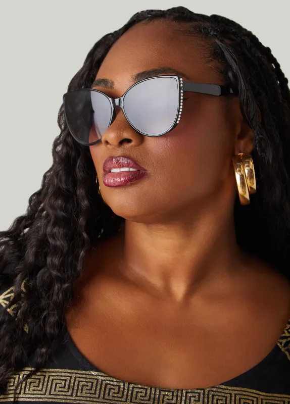 Crystal Cat Eye Tinted Sunglasses sold by Ashley Stewart