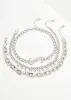 Sexy Silver Tone Anklet Set sold by Ashley Stewart