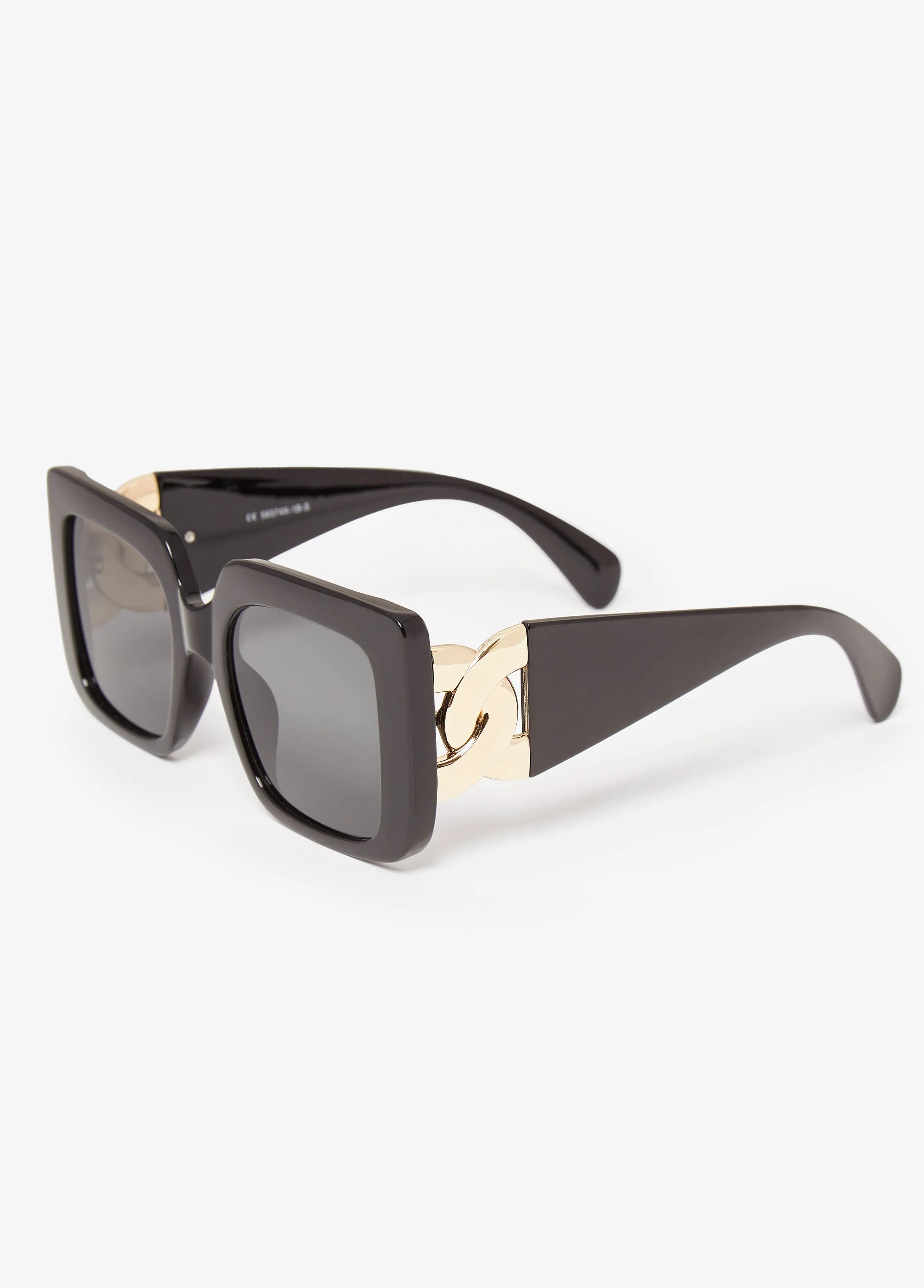Chain Trimmed Square Sunglasses sold by Ashley Stewart product image thumbnail 2